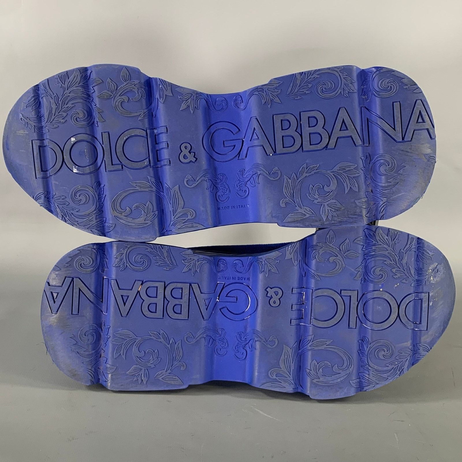 Dolce & Gabbana DOLCE & GABBANA Size 10 Blue Cobalt Nylon Sneakers Size US 10 / EU 43 - 6 Thumbnail