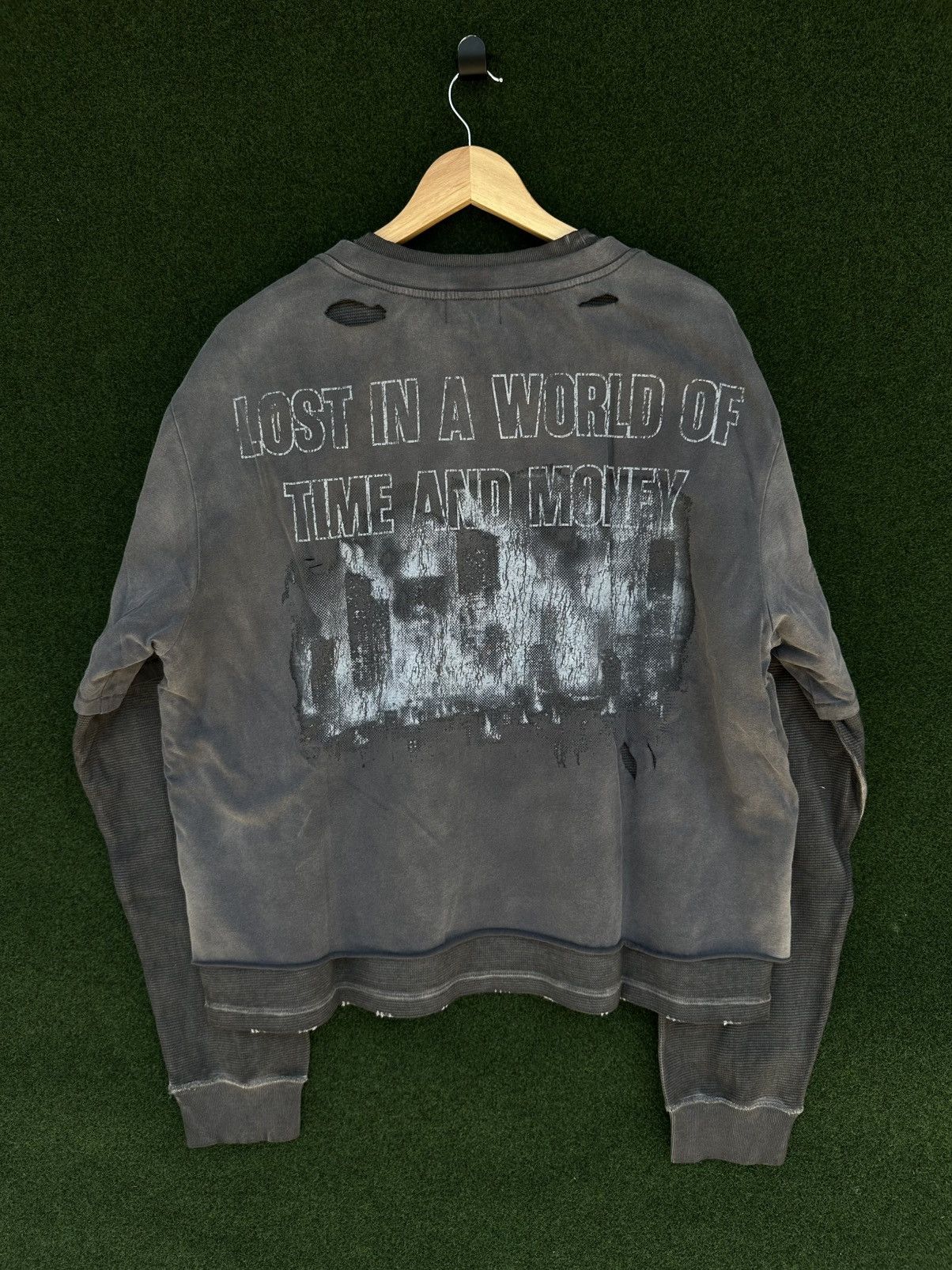 LOST INTRICACY Lost Intricacy 'Oblivion' Grey LS Thermal Tee Size US XXL / EU 58 / 5 - 5 Thumbnail