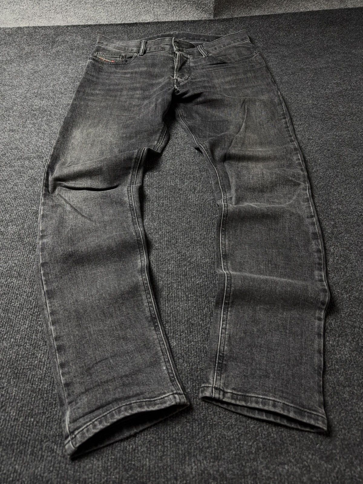 Diesel Luxury 00s Y2K Diesel D-Luster Black Slim Fit Stretch Jeans Size US 31 - 1 Thumbnail