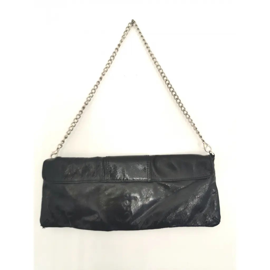 Other Vintage Black Leather Chain Shoulder Bag – Y2K Clutch Size ONE SIZE - 6 Thumbnail