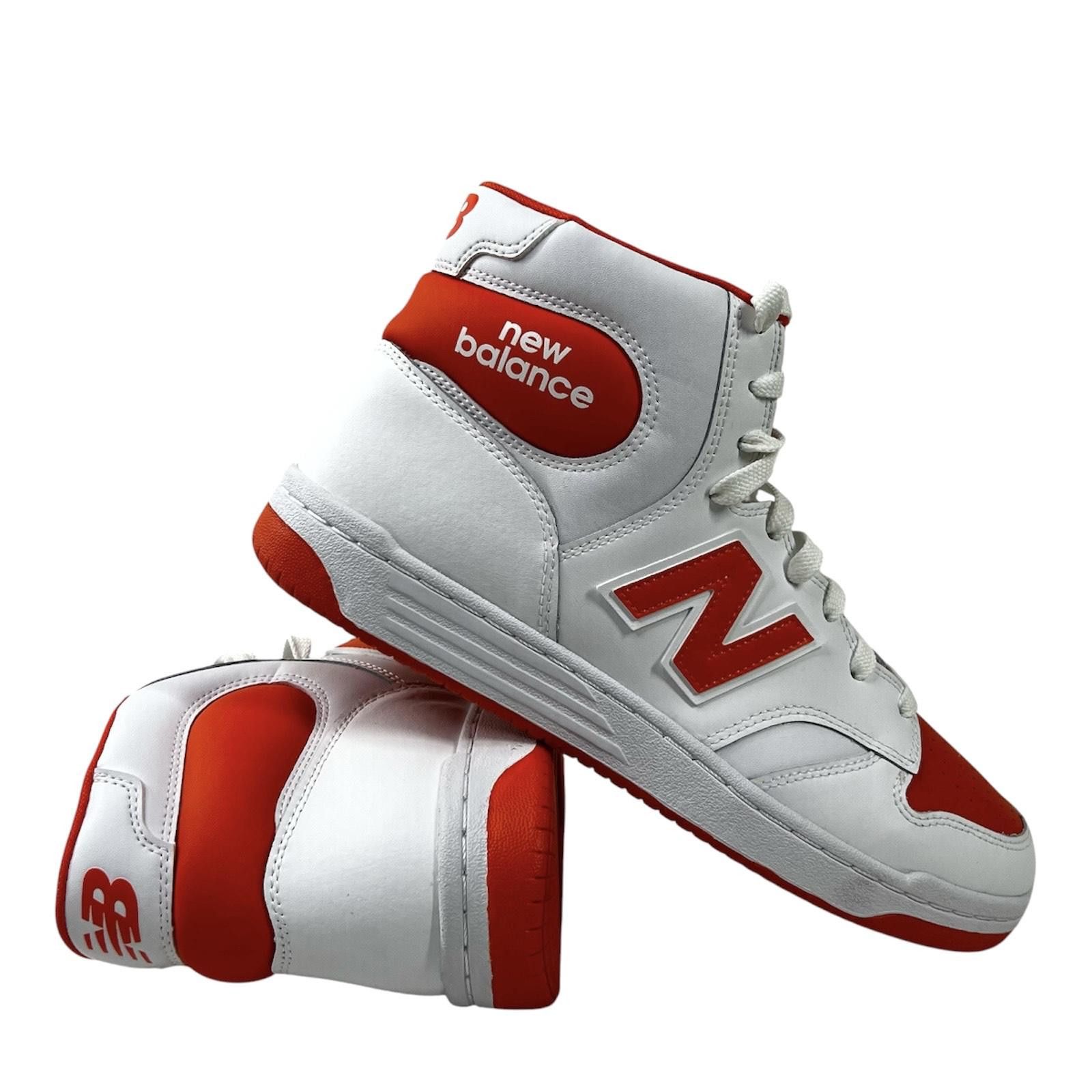 New Balance New Balance Hi Men's Shoes White/Orange (BB480SCA) SIZE 10.5 Size US 10.5 / EU 43-44 - 2 Thumbnail