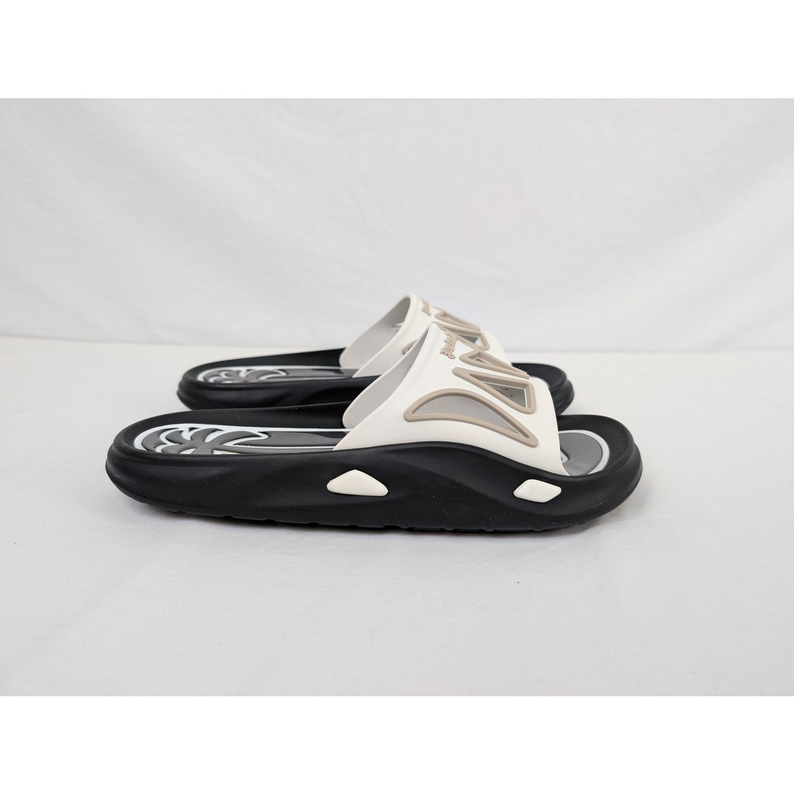 Palm Angels o1rshd1 Modular Slide in Black/White Size US 10 / EU 43 - 8 Thumbnail
