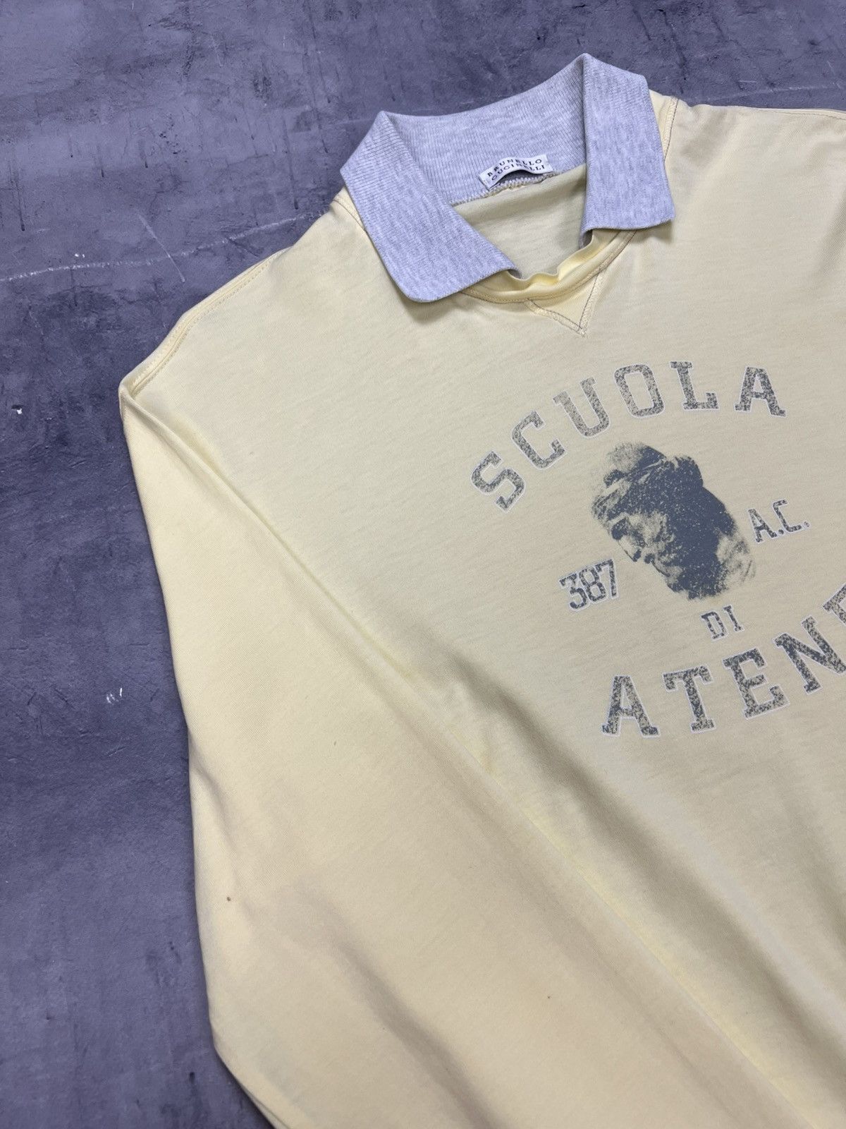 Brunello Cucinelli Brunello Cucinelli T-Shirt Long Sleeve SCUOLA ATENE size L Size US L / EU 52-54 / 3 - 11 Thumbnail
