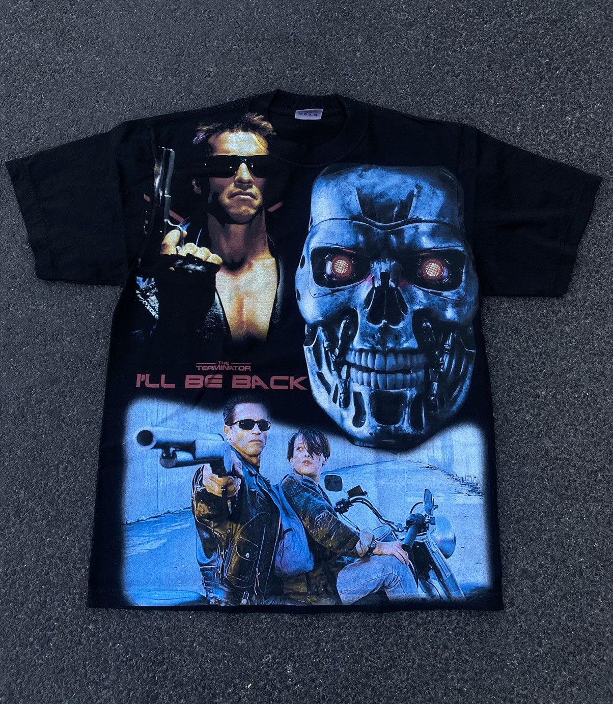 Band Tees × Vintage Vintage All Over Print Terminator Tee Size US L / EU 52-54 / 3 - 1 Thumbnail