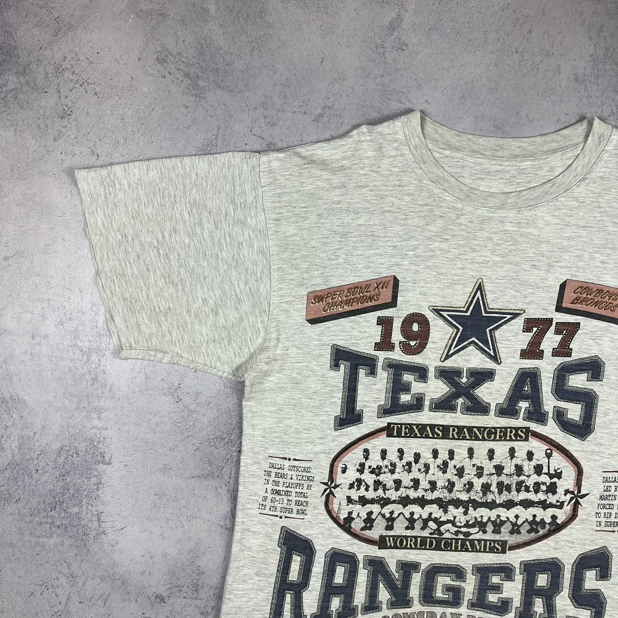 MLB Vintage Texas Rangers double sided print MLB tee 90’s Size US XL / EU 56 / 4 - 4 Thumbnail