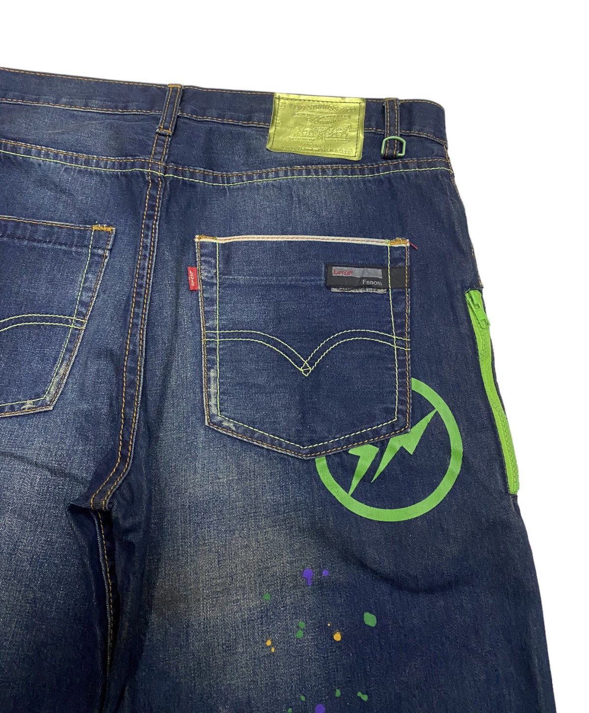Fragment Design × Levi's RARE🔥LEVIS X FRAGMENT DESIGN PAINTER DENIM SHORT Size US 26 / EU 42 - 9 Thumbnail