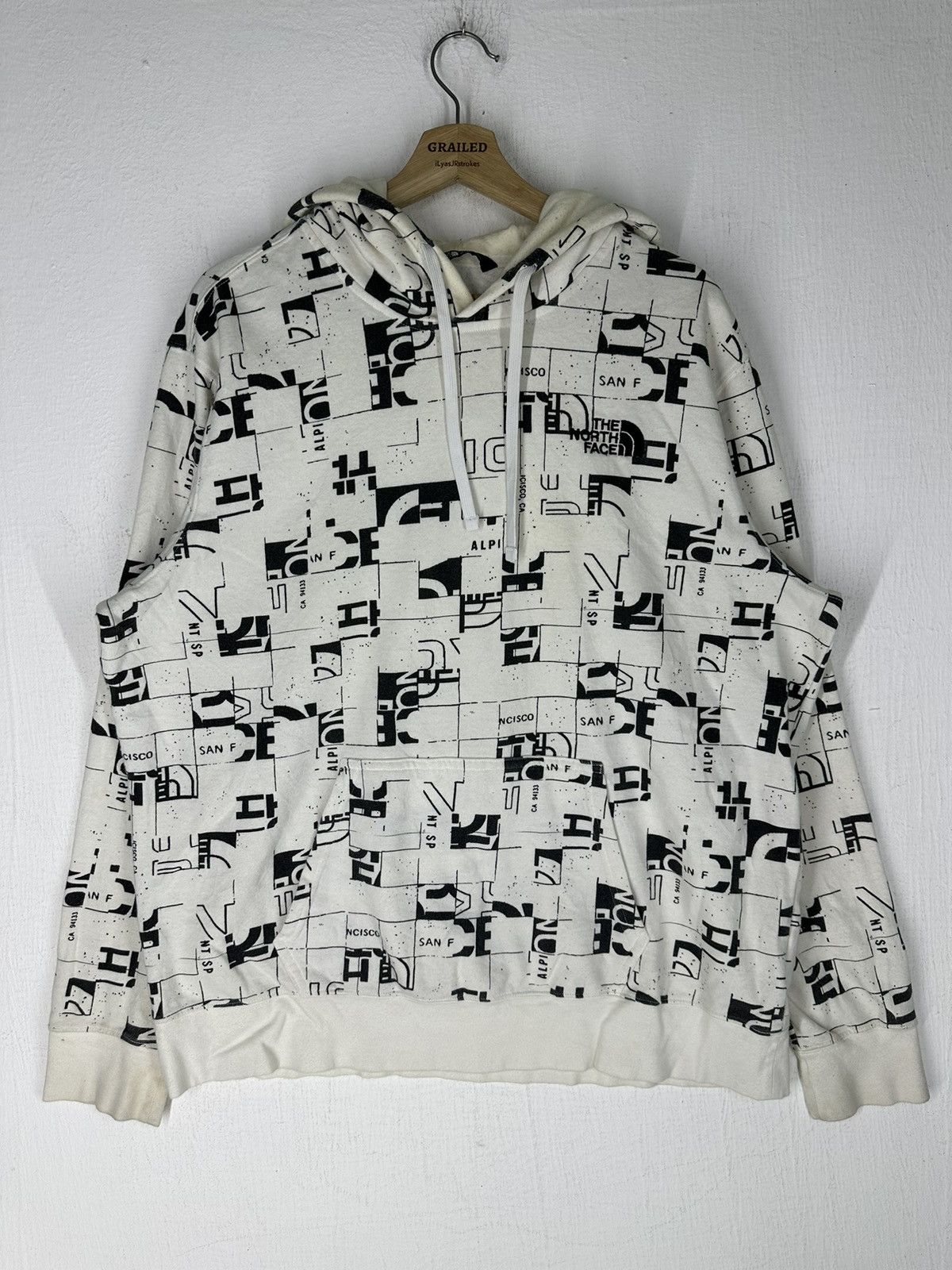 The North Face × Vintage TNF Full Over Print Hoodie Sweatshirt Size US XL / EU 56 / 4 - 2 Thumbnail