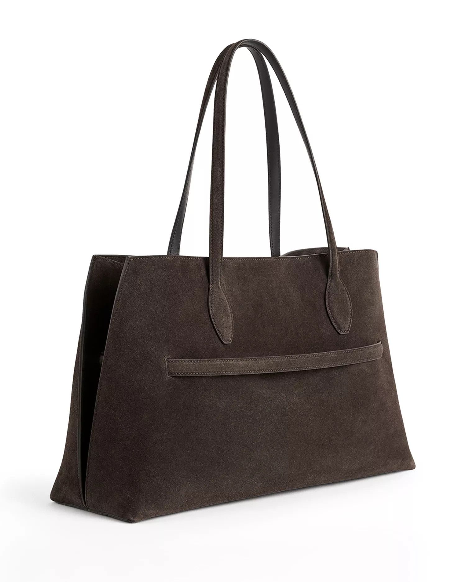Toteme os11x0726 Size: OS / Large Suede Lounge Tote Bag in Brown Size ONE SIZE - 4 Thumbnail