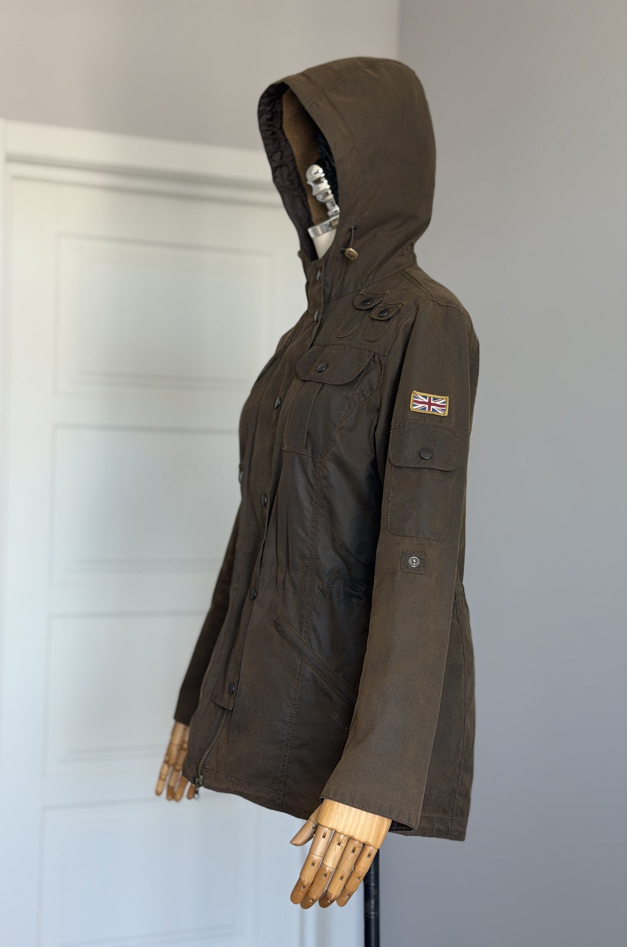 Barbour BARBOUR Winter Force Parka Hooded Jacket Brown Waxed Cotton Size M / US 6-8 / IT 42-44 - 1 Thumbnail
