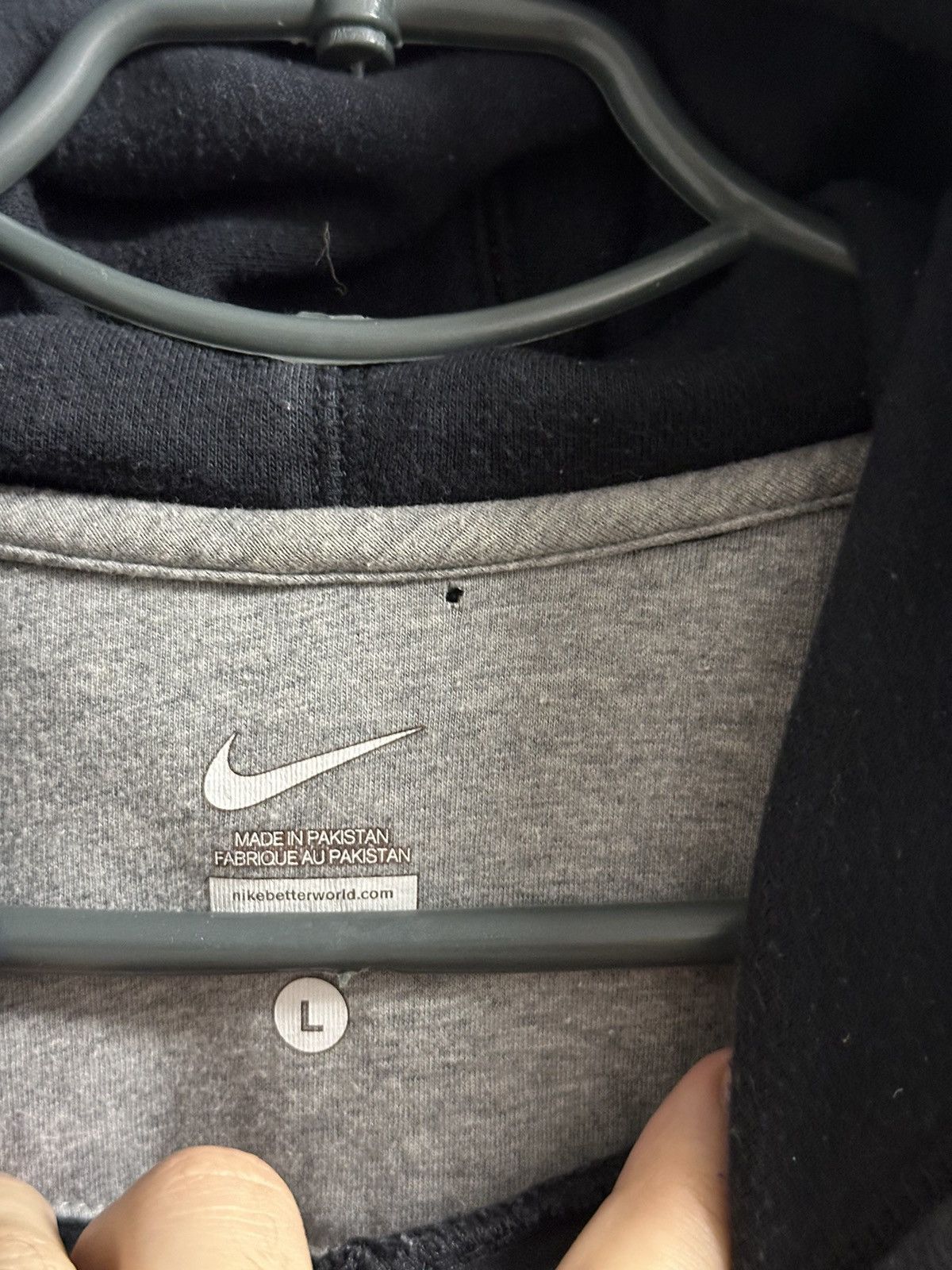 Nike Rare Vintage Hoodie Nike 72 Big Logo Drill Y2K Size US L / EU 52-54 / 3 - 10 Thumbnail
