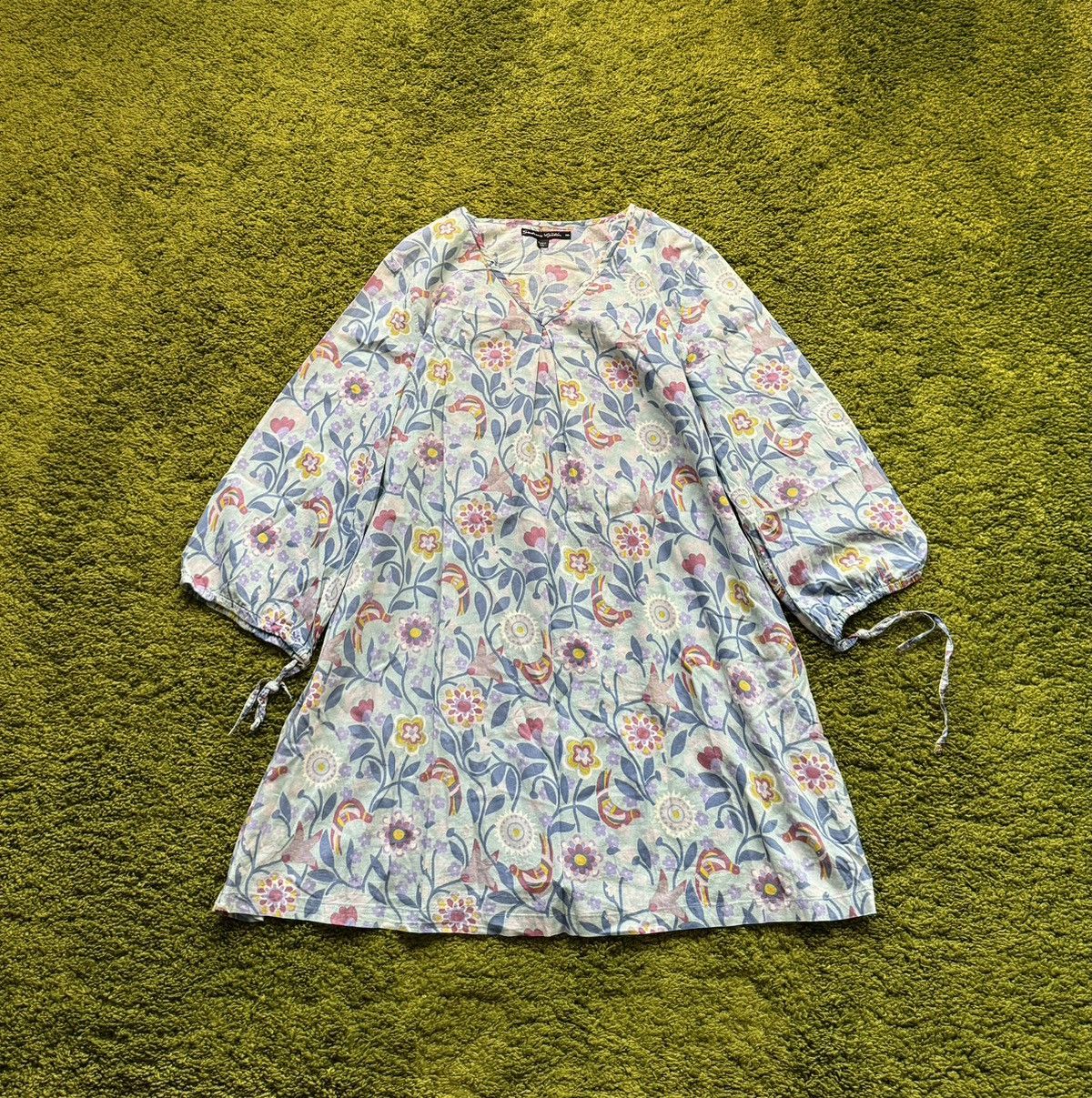 Designer Gudrun Sjoden avant garde floral pattern poplin dress tunic Size M / US 6-8 / IT 42-44 - 1 Thumbnail