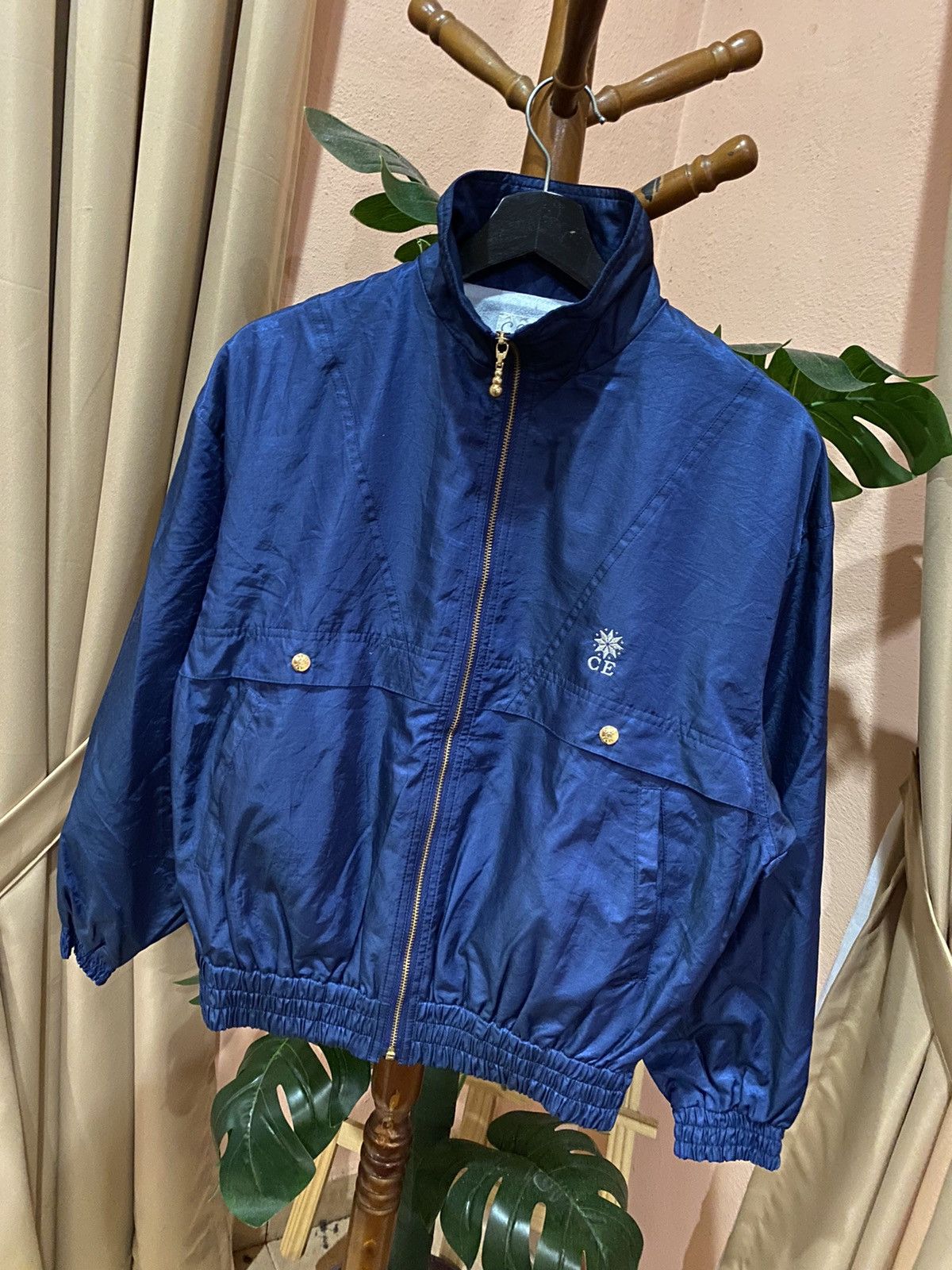 Japanese Brand Chris Evert Blue Lightweight Jacket – Stylish Vintage Size US M / EU 48-50 / 2 - 5 Thumbnail