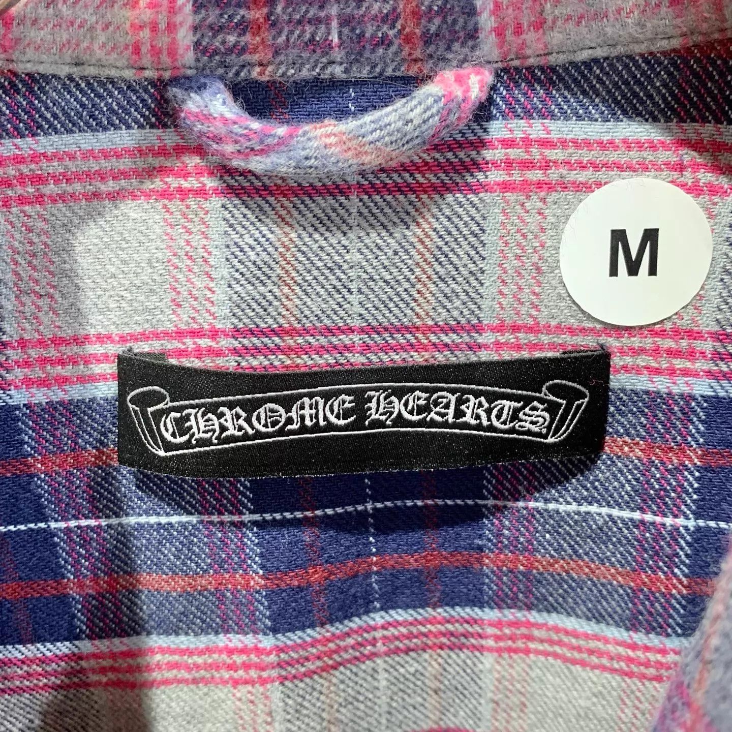 Chrome Hearts Chrome Hearts Purple Plaid Leather Cuff M Jacket Size M / US 6-8 / IT 42-44 - 2 Thumbnail