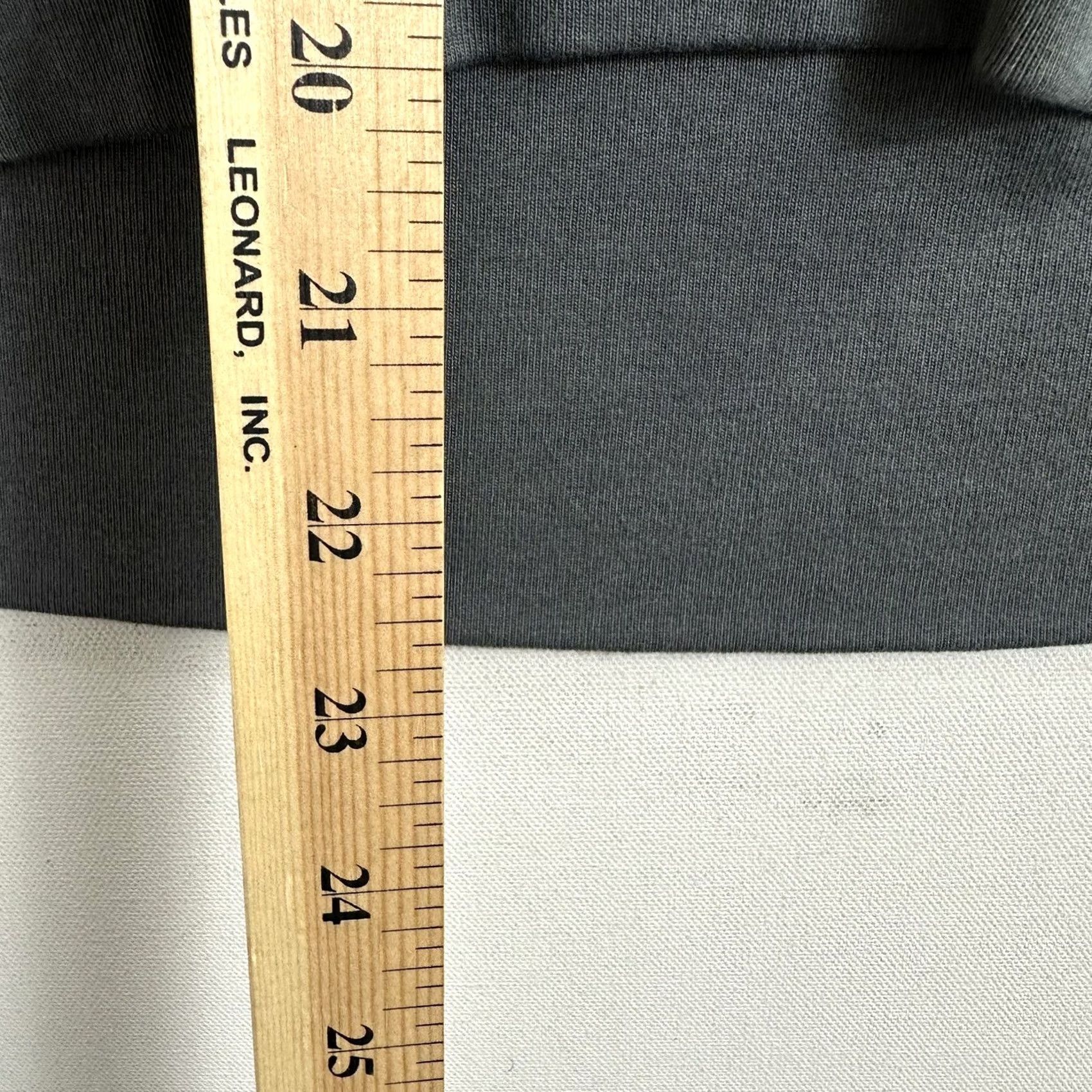 Allsaints VINTAGE AllSAINTS Cari Leather Trim Panel Pullover Sweatshirt Gray Womens Size L Size L / US 10 / IT 46 - 7 Thumbnail