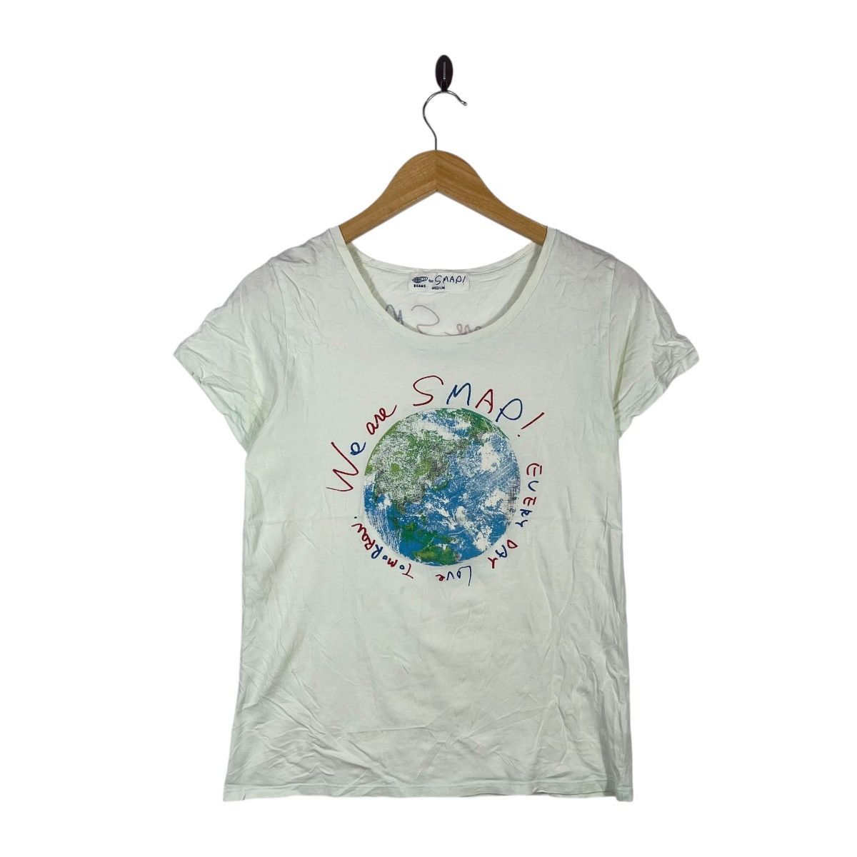 Beams Plus BEAMS for SMAP “We Are SMAP!” Graphic T-Shirt Size M / US 6-8 / IT 42-44 - 1 Thumbnail