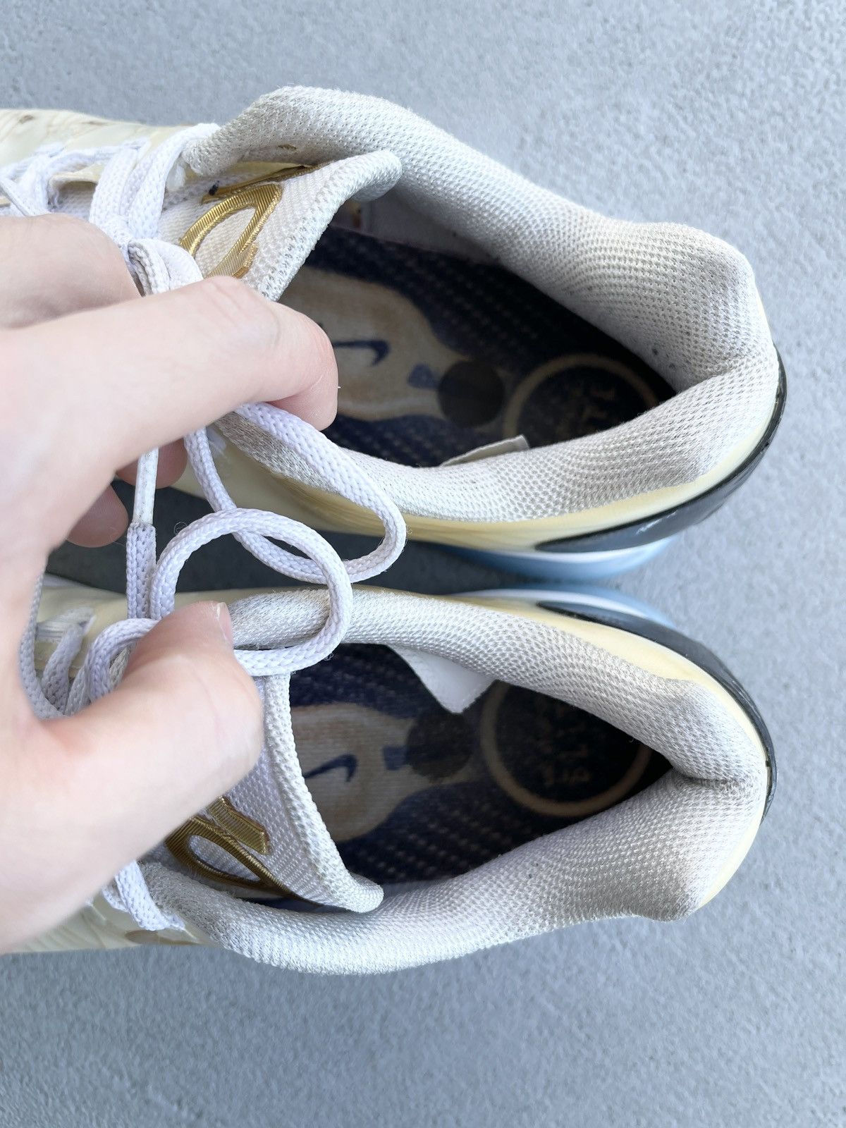 Nike STEAL! KD 5 Elite White Gold Size US 8.5 / EU 41-42 - 6 Thumbnail