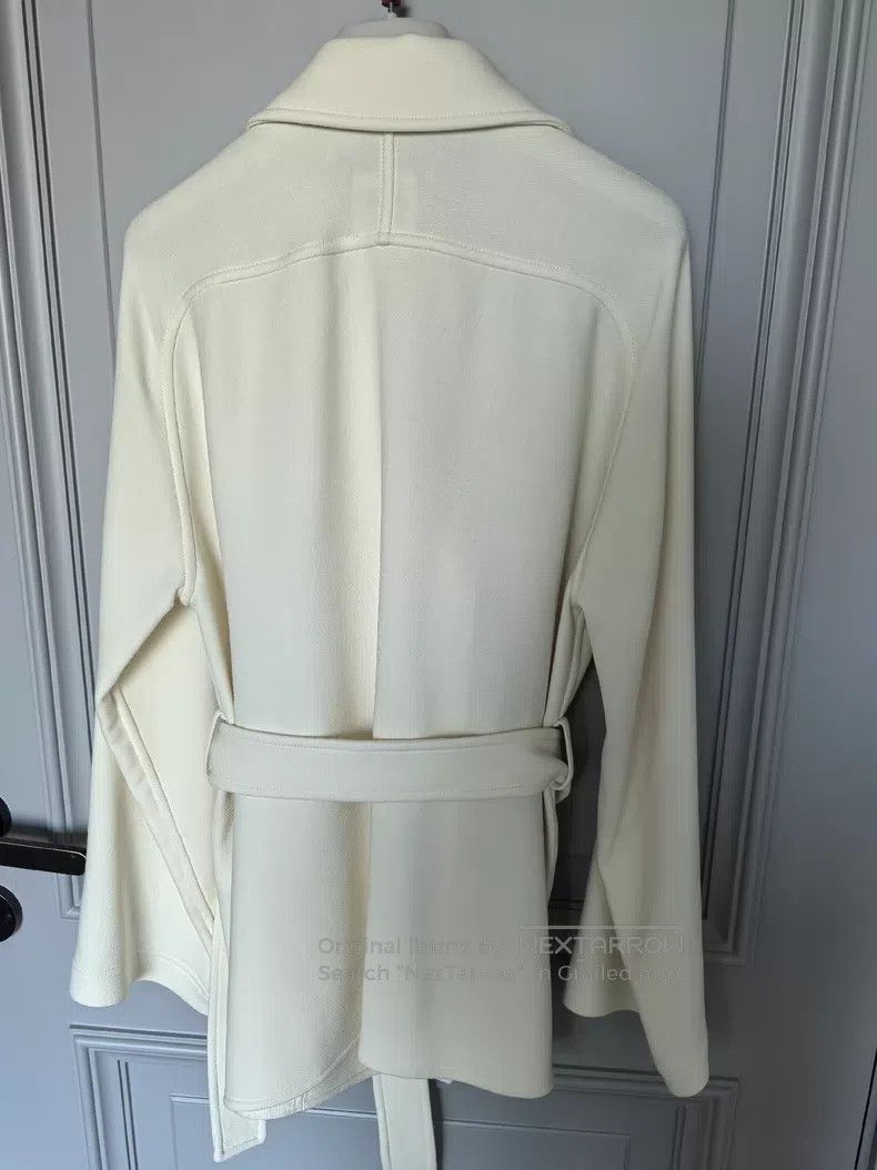 Hermes Hermes Spring-Summer Wool Coat, Off-White Size XS / US 0-2 / IT 36-38 - 2 Thumbnail