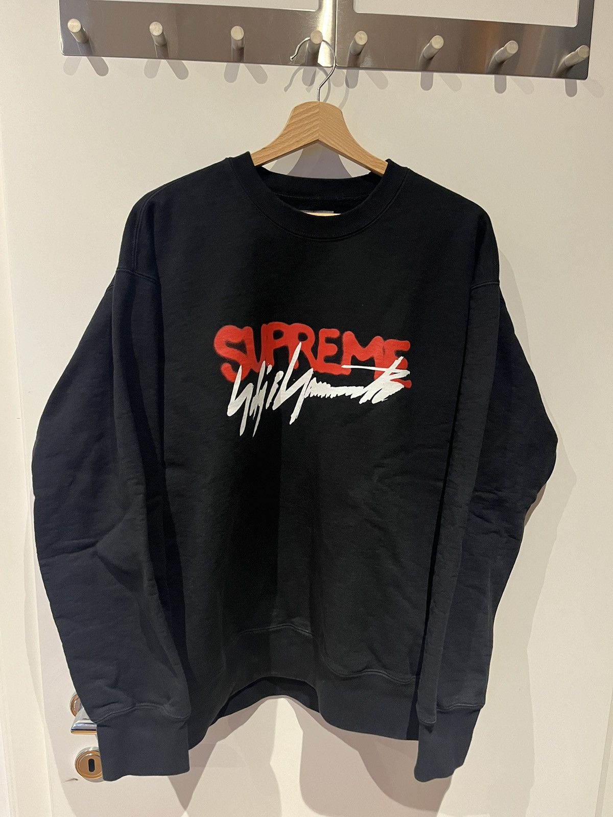 Supreme Supreme x Yohji Yamamoto Crewneck Black | Grailed