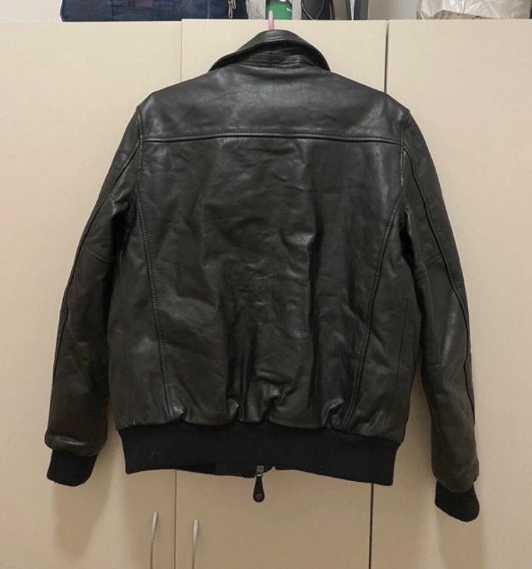 Schott × Vintage Schott NYC Vintage Leather Bomber Jacket BLACK Size US L / EU 52-54 / 3 - 2 Thumbnail