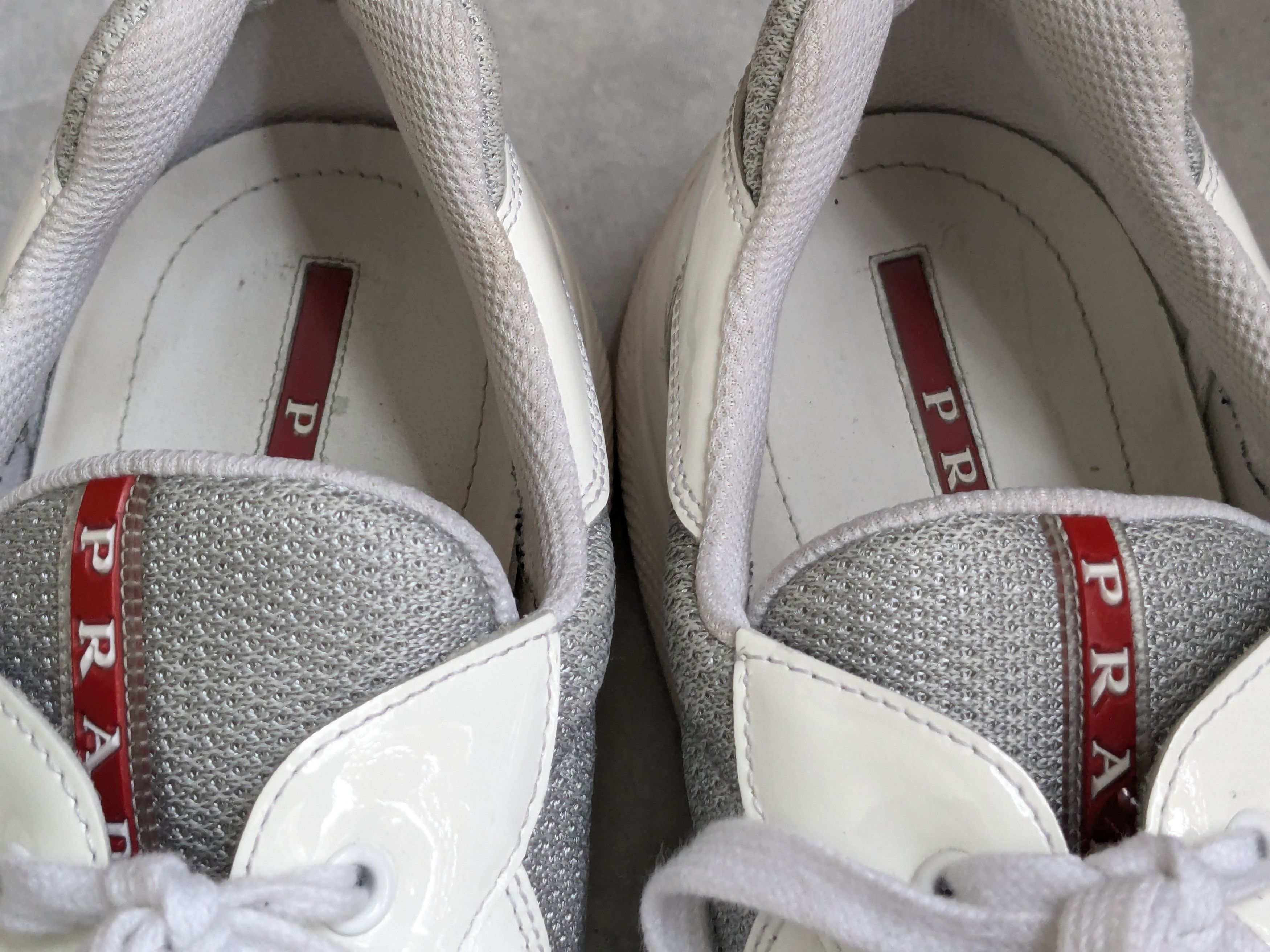 Prada Prada America's Cup Sneakers White Patent Leather 13 Size US 13 / EU 46 - 8 Thumbnail