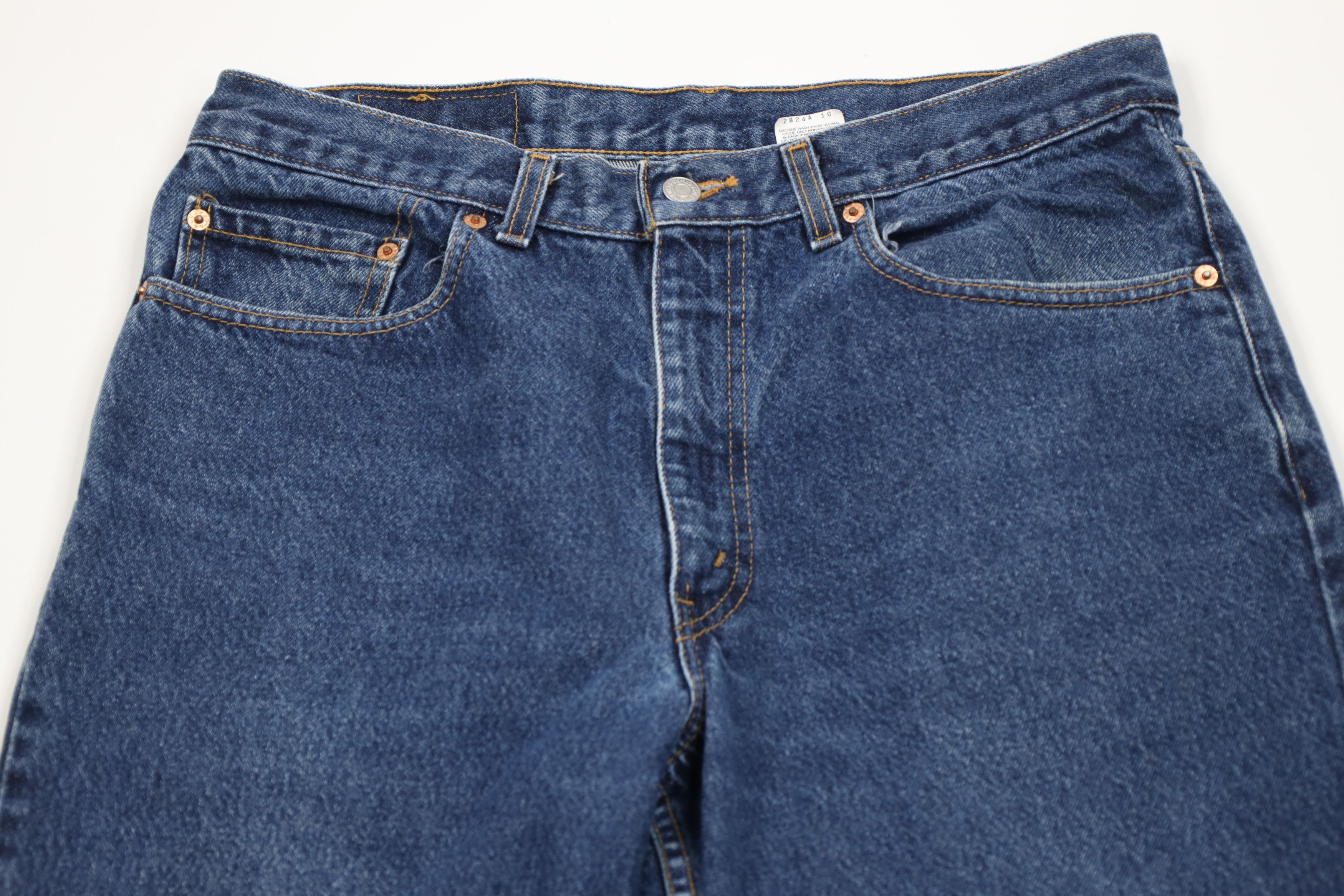 Levi's Vintage Y2K 2002 Levis 550 Relaxed Fit Denim Jeans Blue USA Size US 34 / EU 50 - 2 Thumbnail