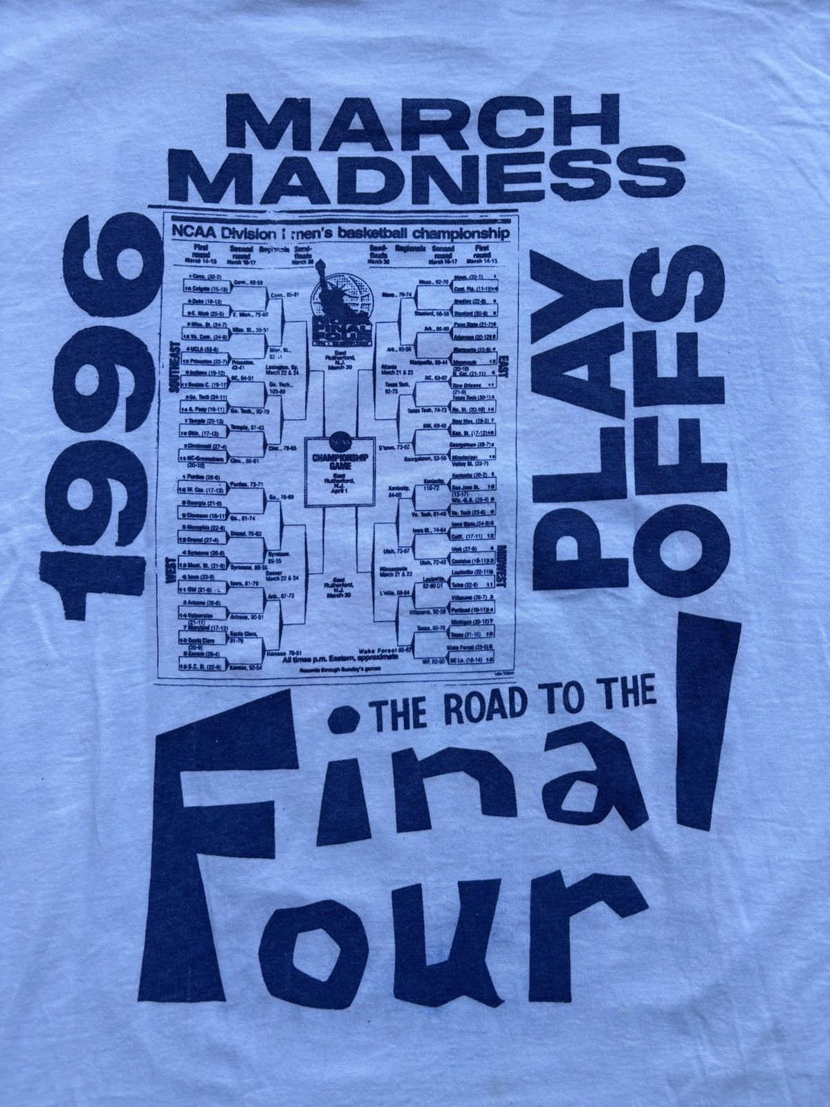 NCAA Vintage 1996 Trench NCAA Final Four Tournament T-Shirt Sz XL Size US XL / EU 56 / 4 - 5 Thumbnail