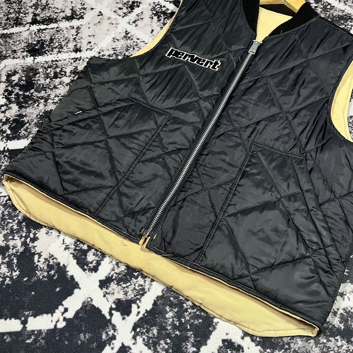 Pervert 4* Pervert NYC OG 90s Quilted Vest –Lenzip USA– Size US XL / EU 56 / 4 - 12 Thumbnail