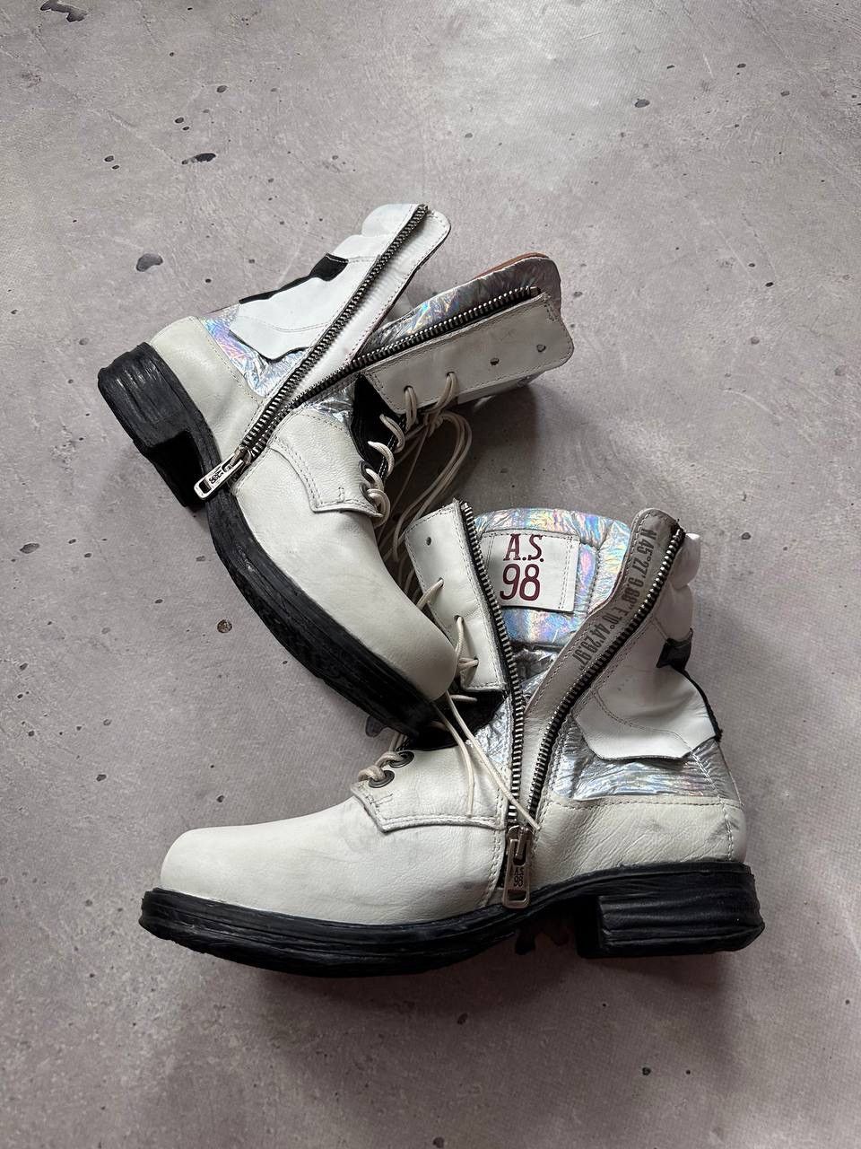 A.S.98 A.S 98 Airstep Zipper Woman’s Leather High Top Boots Size US 7 / IT 37 - 11 Thumbnail