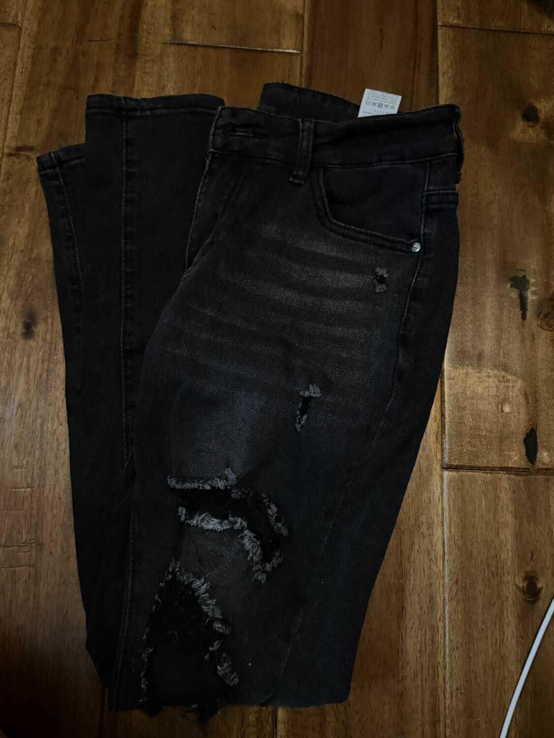 Shein black skinny jeans Size 27" / US 4 / IT 40 - 1 Thumbnail