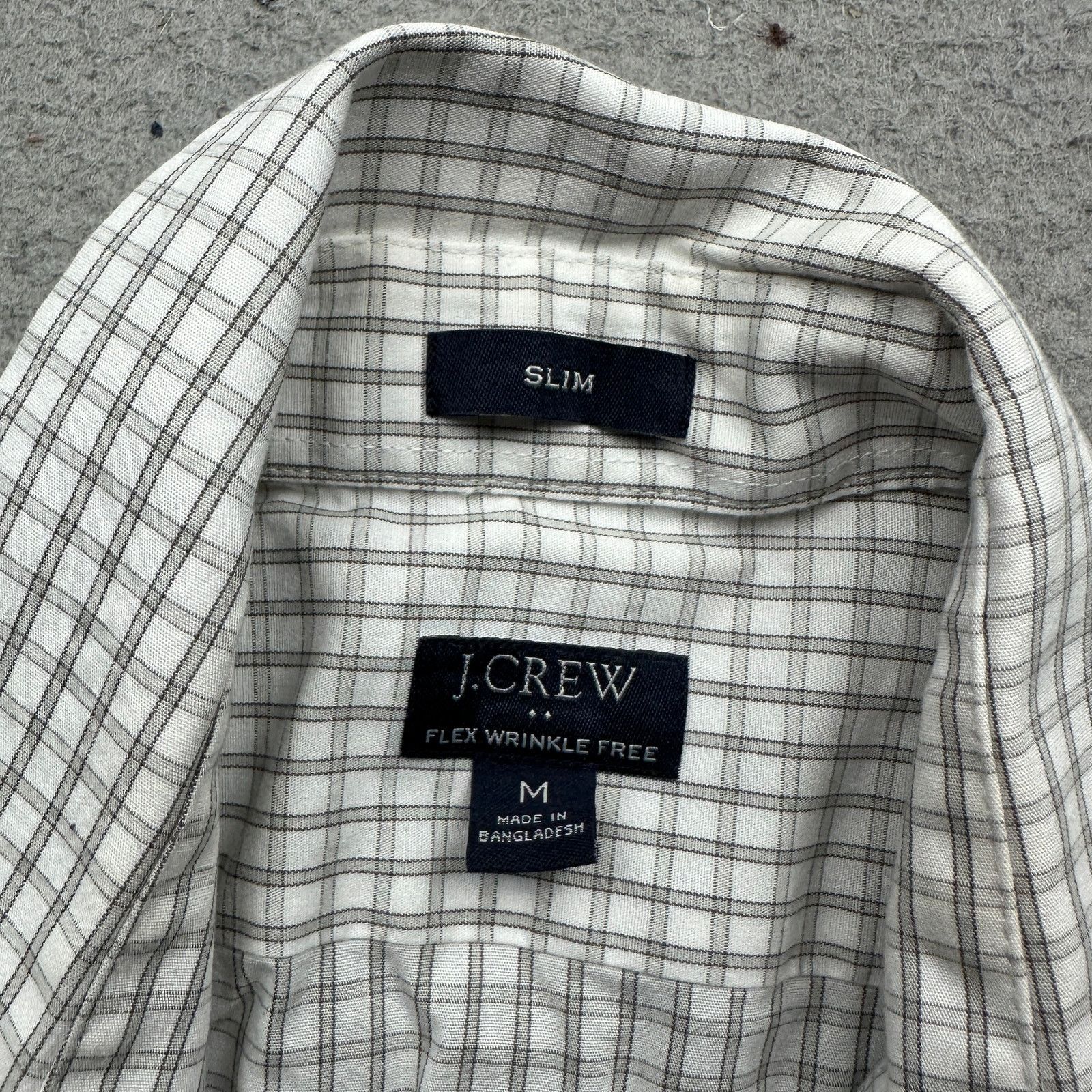 J.Crew J Crew Flex Wrinkle Free Slim Button Up Shirt Mens M White Size US M / EU 48-50 / 2 - 3 Thumbnail