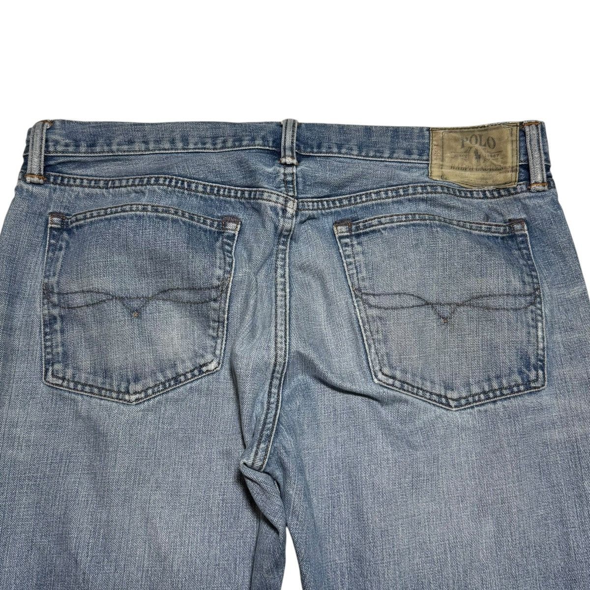 Polo Ralph Lauren Polo Ralph Lauren Slim Straight Distressed Jeans Men 37x30.5 Size US 37 - 3 Thumbnail