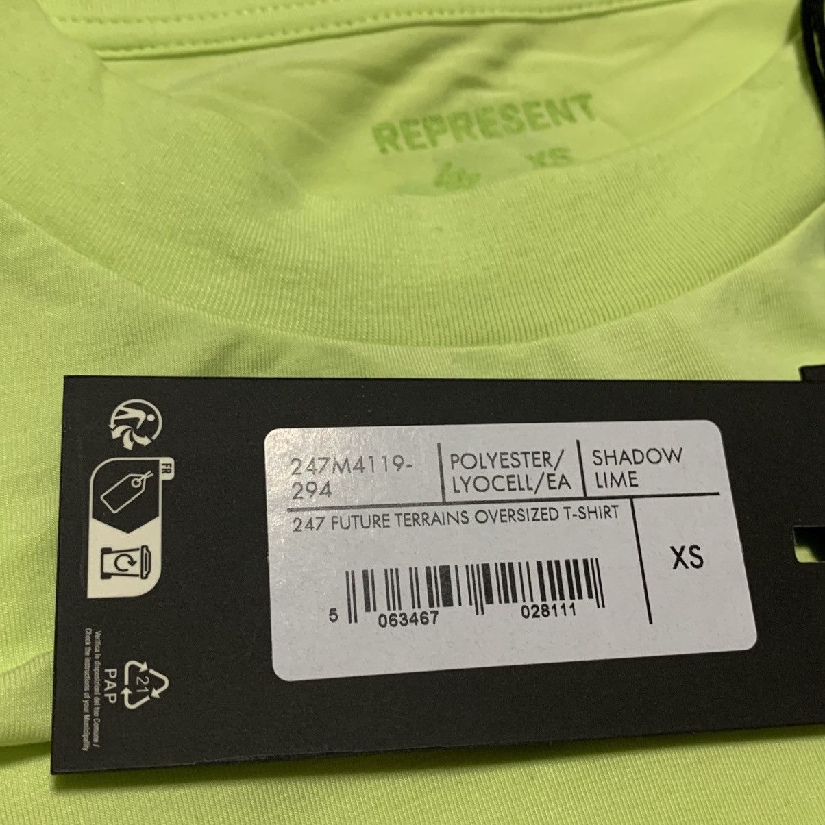 Represent Clo. Represent XS 247 Future Terrains Oversized Tee Lime Green Size US XS / EU 42 / 0 - 7 Thumbnail