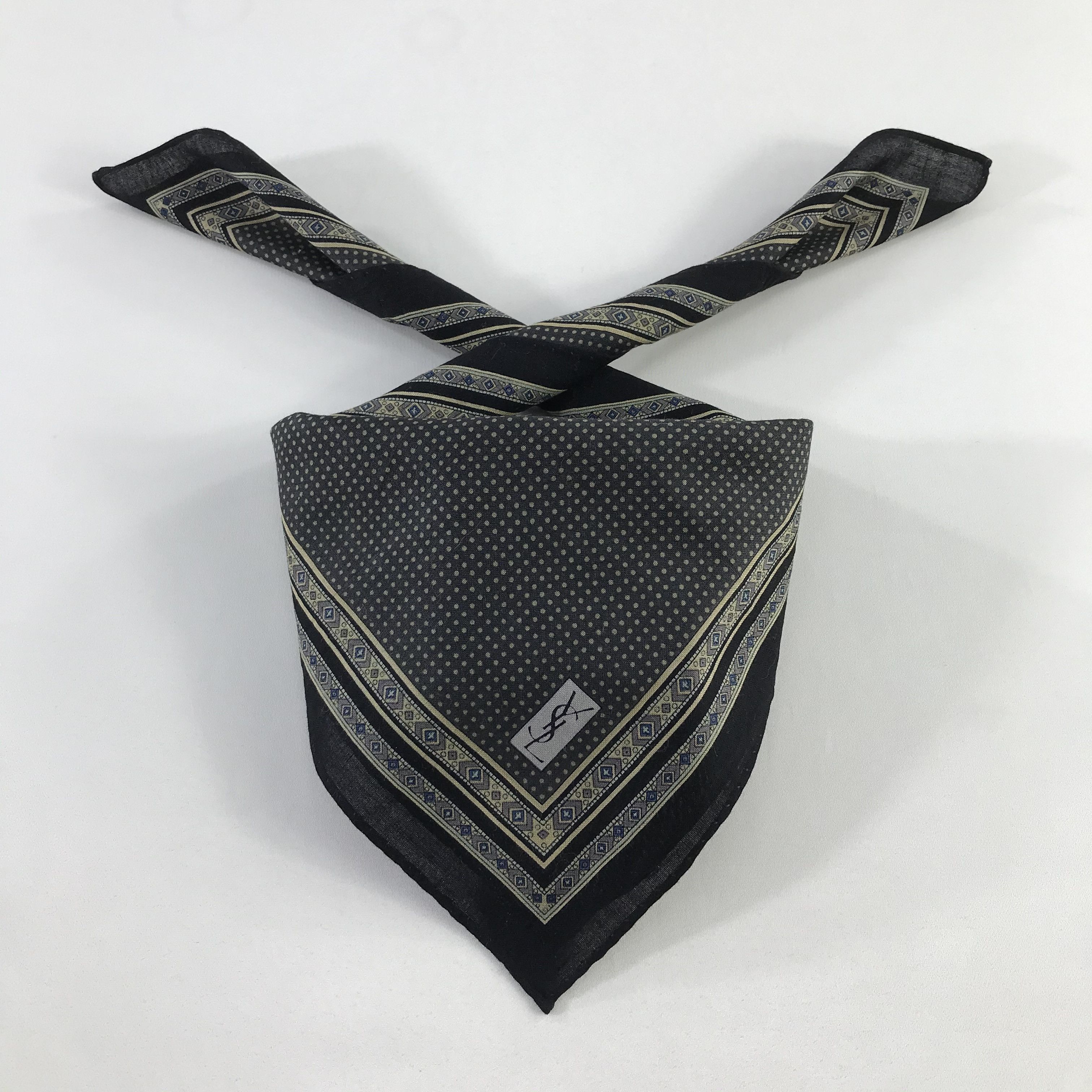 Vintage × Yves Saint Laurent Yves Saint Laurent Bandana / Handkerchief /Neckerchief -S791 Size ONE SIZE - 3 Thumbnail
