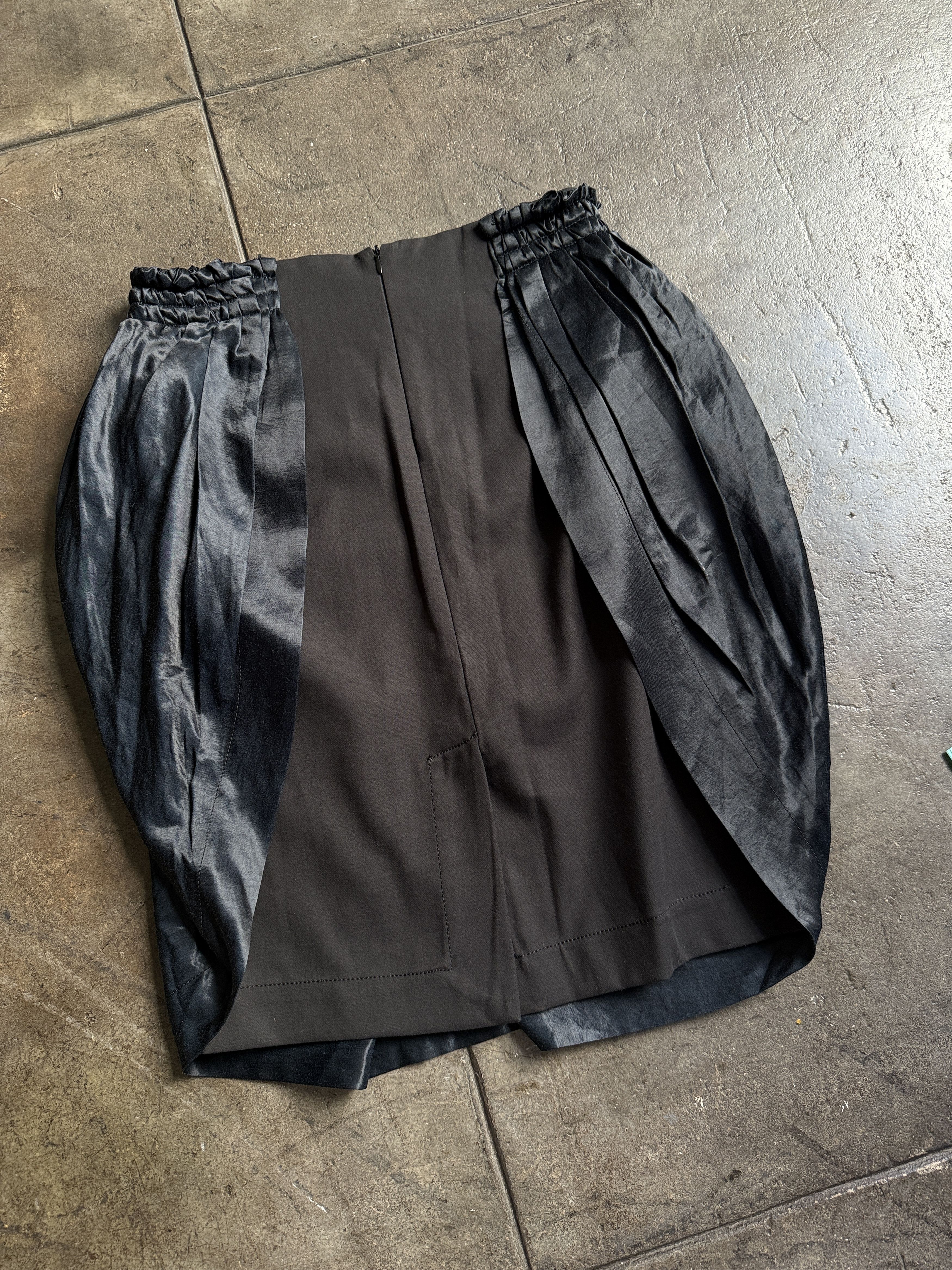 Vivienne Westwood 2016 Anglomania Blue Silk Like Cover on Black Skirt Size 27" / US 4 / IT 40 - 1 Thumbnail