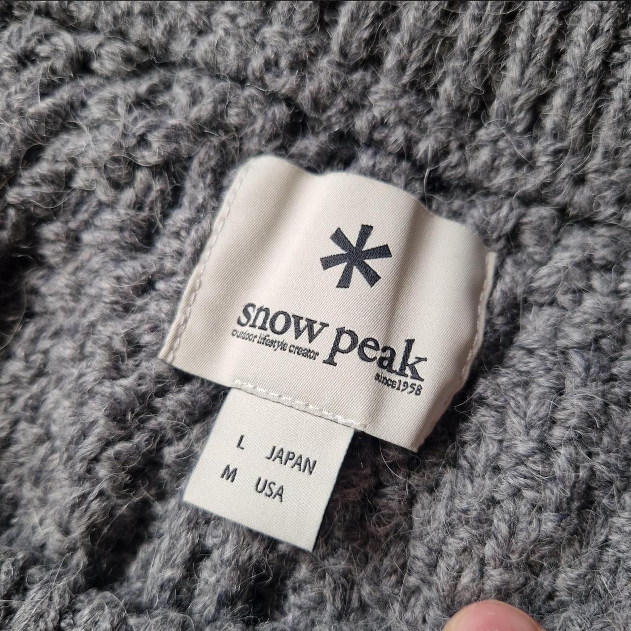 Snow Peak Mens snow peak acrylic wool blend cable knit grey trousers Size US 32 / EU 48 - 5 Thumbnail