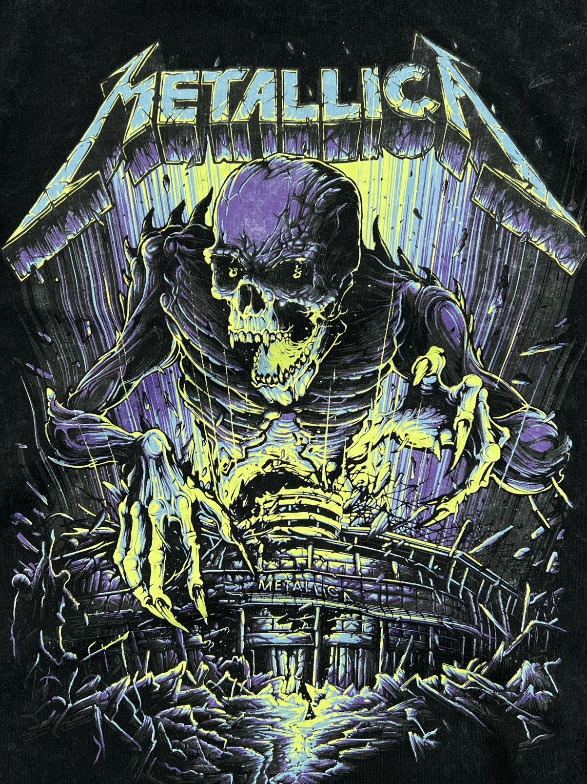 Band Tees × Metallica × Vintage Vintage Y2K Metallica Tour Graphic T-shirt Faded Size US S / EU 44-46 / 1 - 2 Thumbnail