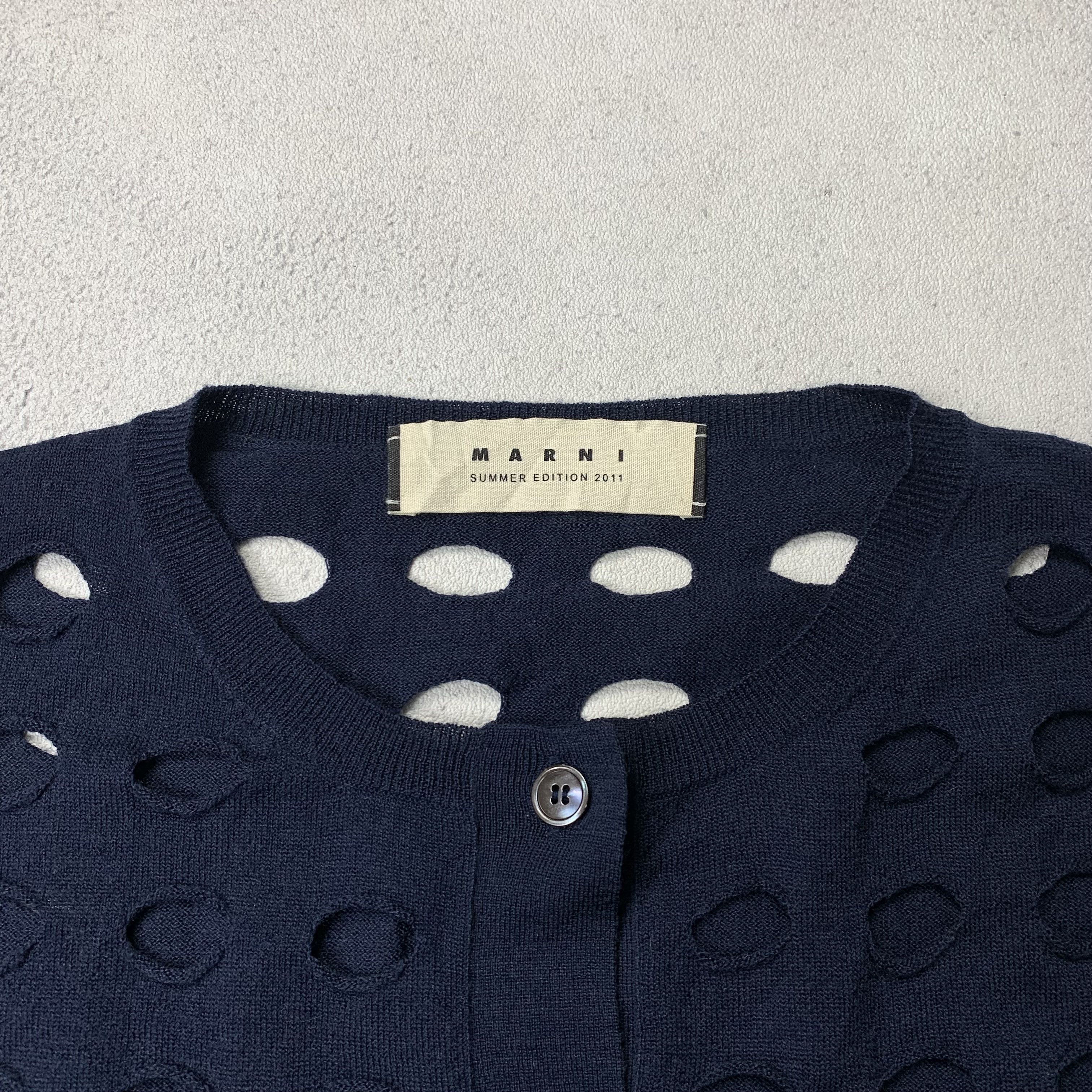 Marni Marni Cut Out Wool Sweater Cardigan Size M / US 6-8 / IT 42-44 - 3 Thumbnail