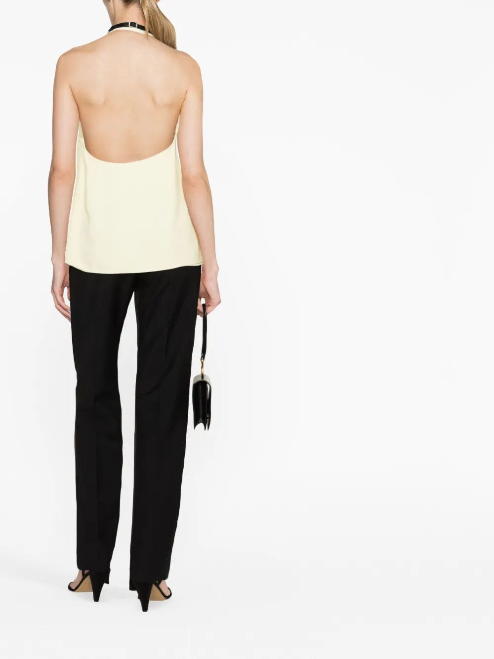 Jil Sander o1y1025 Blouse in Pastel Yellow Size M / US 6-8 / IT 42-44 - 3 Thumbnail