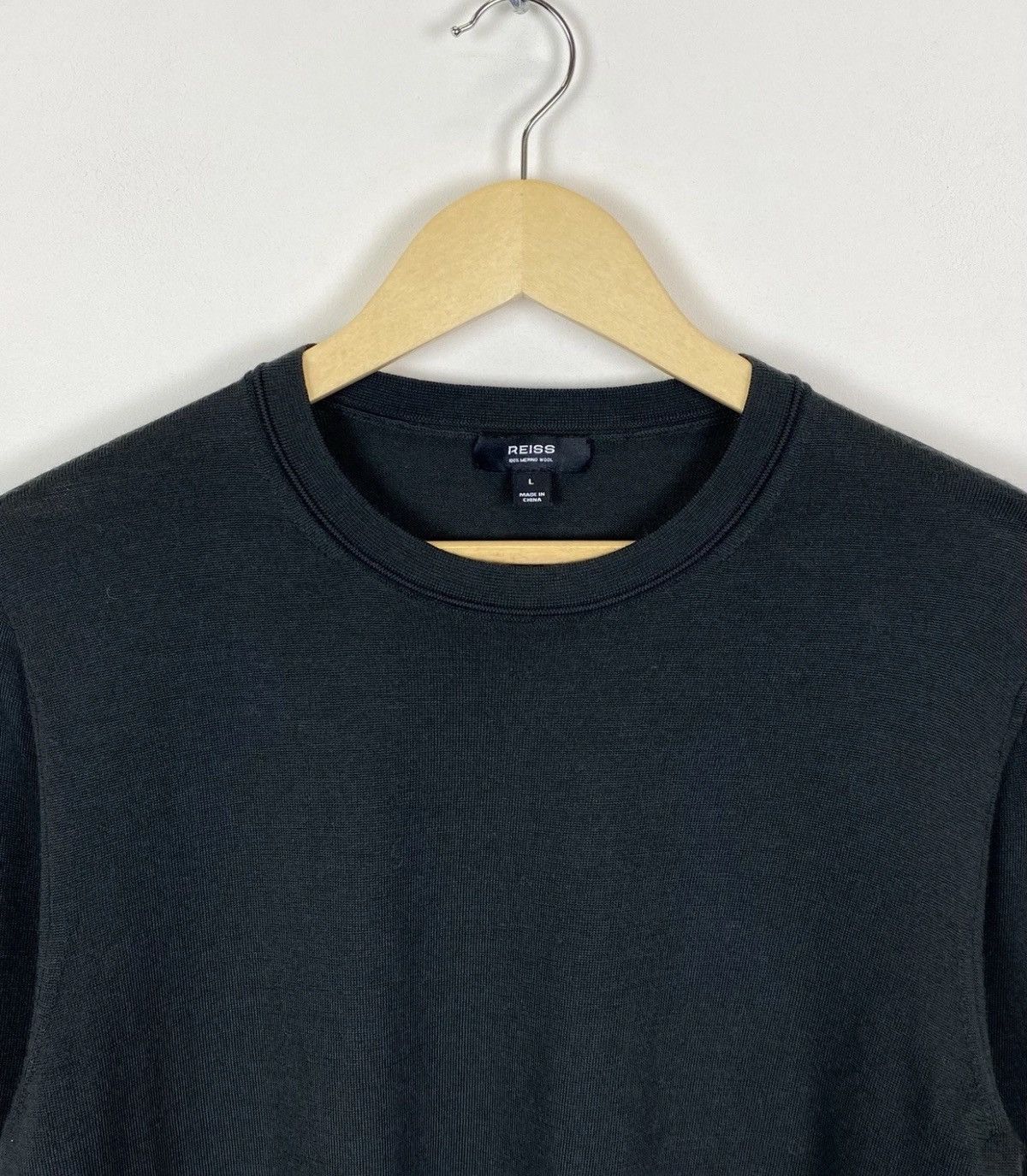 Reiss Reiss Wessex Merino Wool Crew Neck Jumper Sweater Pullover Size US L / EU 52-54 / 3 - 2 Thumbnail