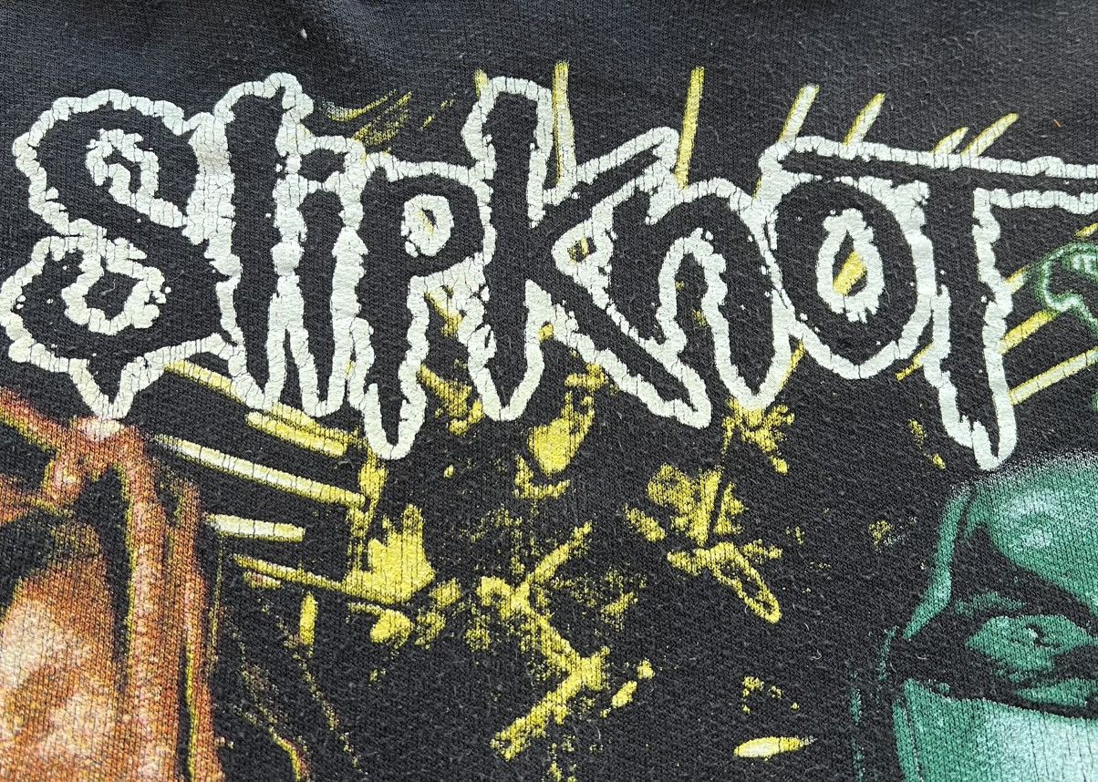 Band Tees × Slipknot × Vintage Vintage 2001 Slipknot Black Hoodie Size US L / EU 52-54 / 3 - 6 Thumbnail