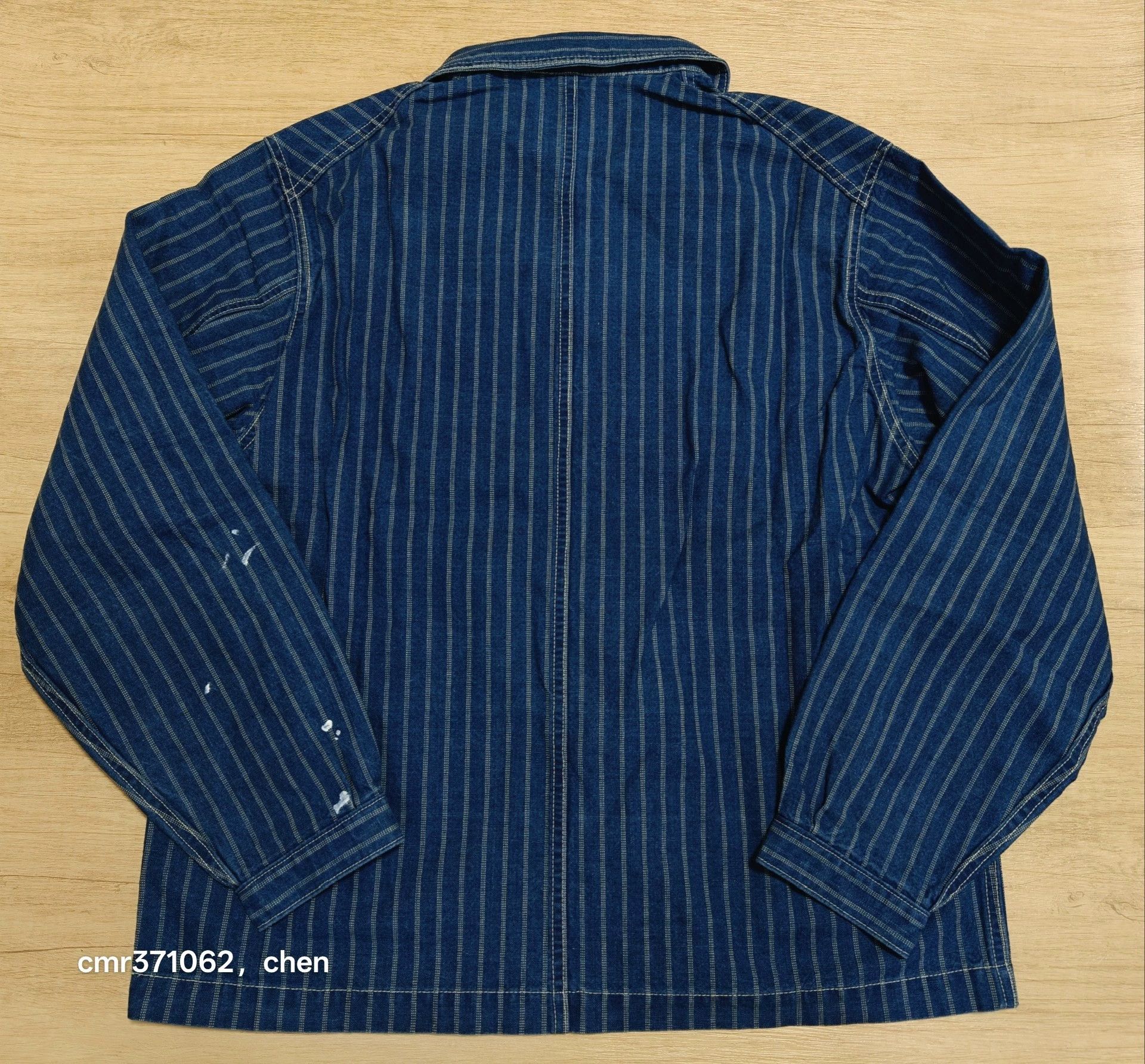 Visvim VISVIM 25 ICT TRAVAIL DMGD Indigo Stripe Coverall Size US M / EU 48-50 / 2 - 7 Thumbnail