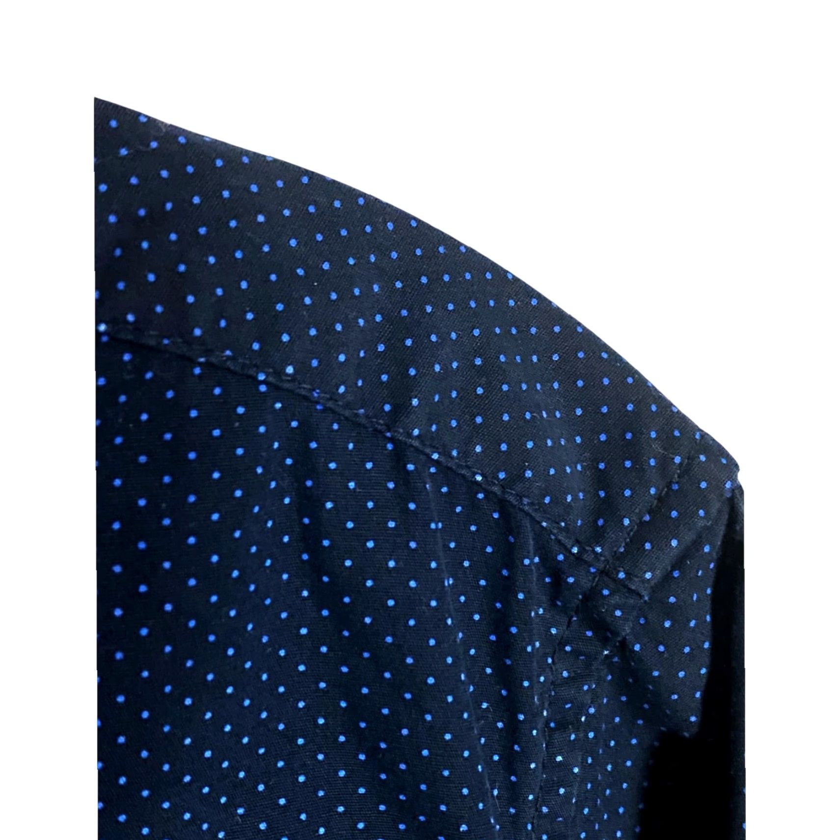 Vintage Denim & Flower Ricky Singh Polka Dots Blue Button Shirt Mens S Classic Preppy Size US S / EU 44-46 / 1 - 3 Thumbnail