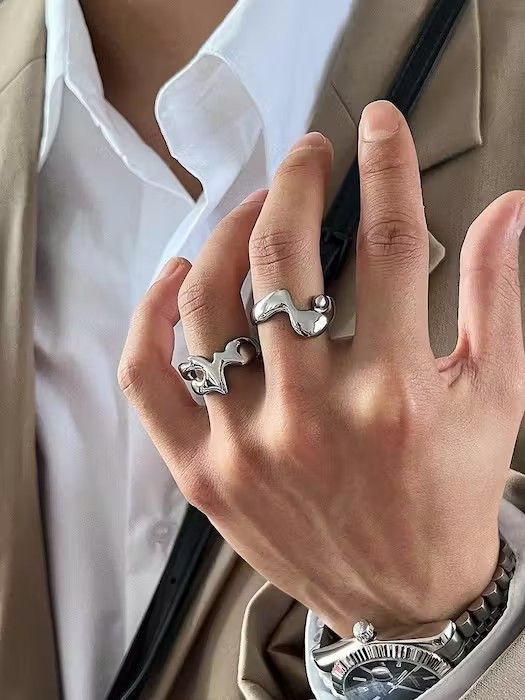 Jewelry × Vintage Retro punk rings Size ONE SIZE - 1 Thumbnail