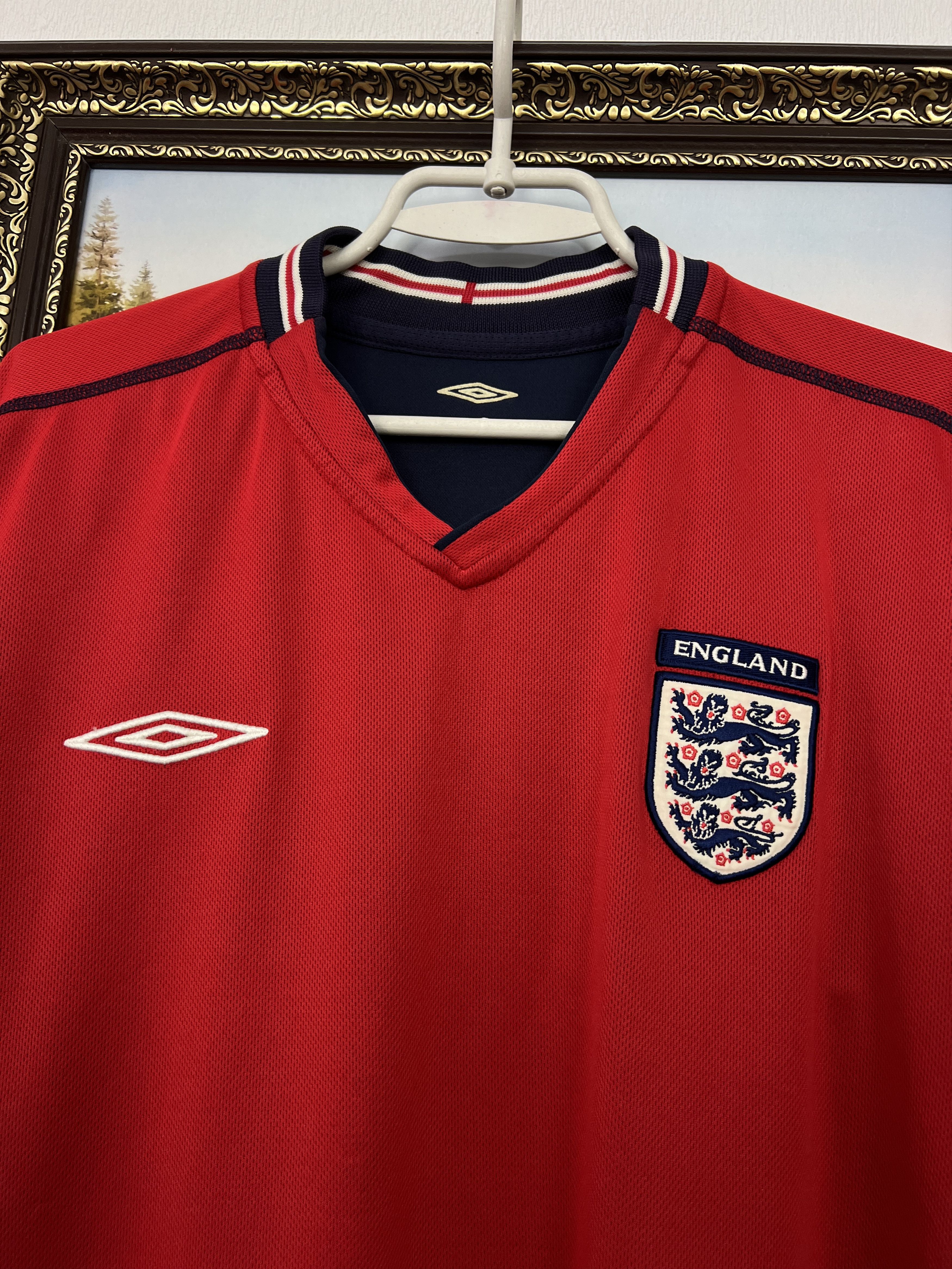 Umbro England Away football shirt Soccer Reversible Jersey Trikot Size US XXL / EU 58 / 5 - 3 Thumbnail