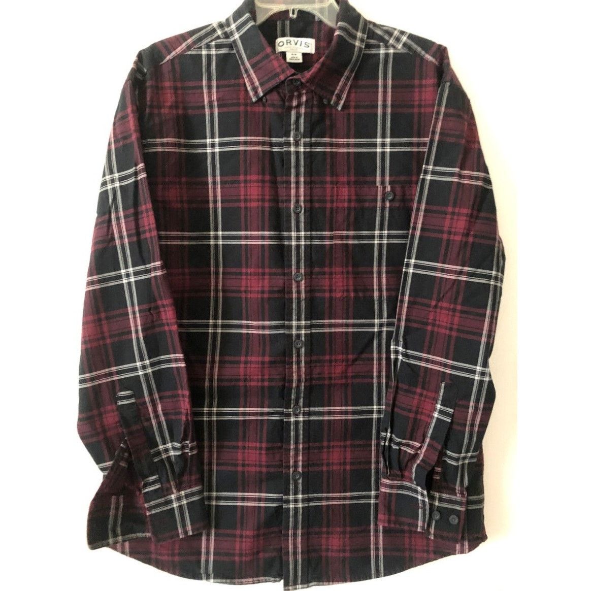 Orvis Orvis Plaid Cotton Flannel Button Up Long Sleeve Shirt L Size US L / EU 52-54 / 3 - 1 Thumbnail