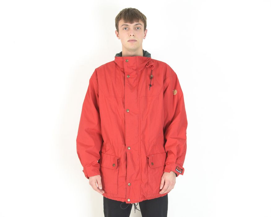 Vintage Men Stanton Jacket Rain Coat Windbreaker Parka Hidden Hood
