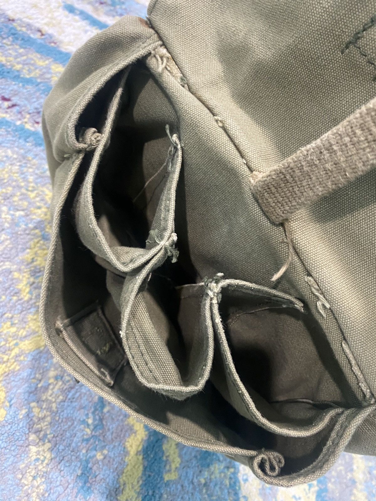 Vintage Rare Vintage 70s Ration Bag Soldiers Issue Field Canvas Nato Size ONE SIZE - 9 Thumbnail