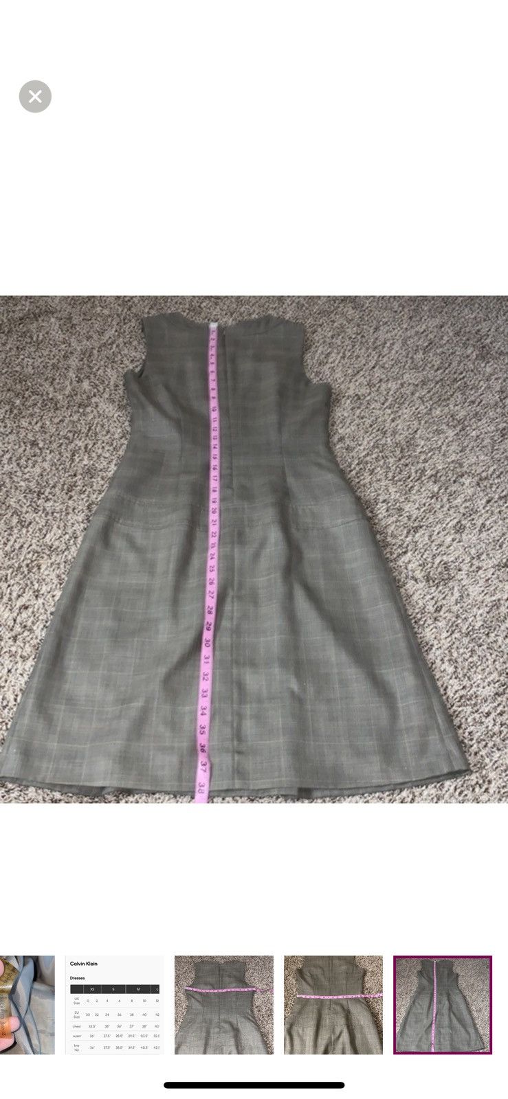 Calvin Klein Calvin Klein tartan plaid office dress Size S / US 4 / IT 40 - 8 Thumbnail