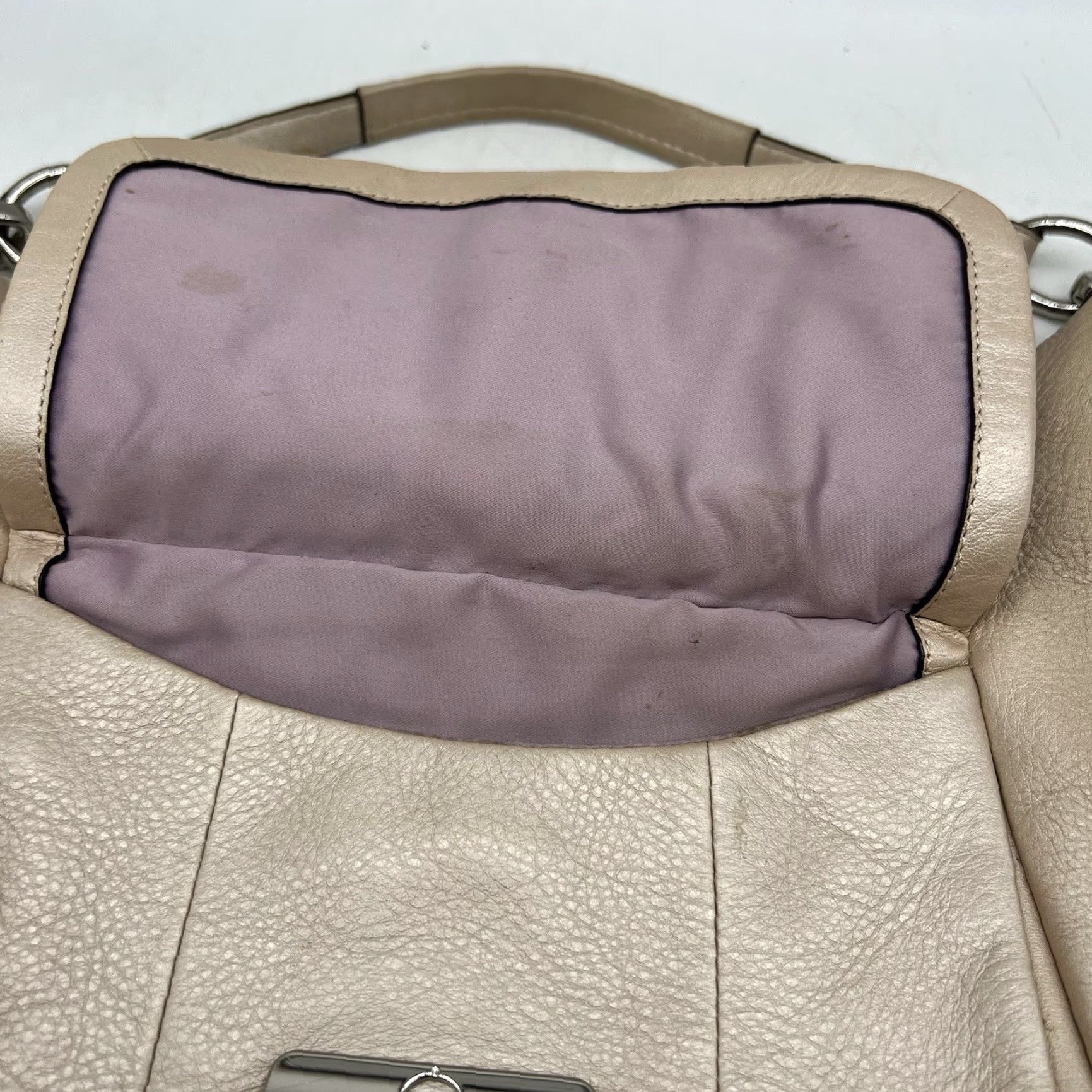 Coach VINTAGE Coach Kristin Leather Large Shoulder Bag Women's Gold Travel Purse Size ONE SIZE - 6 Thumbnail