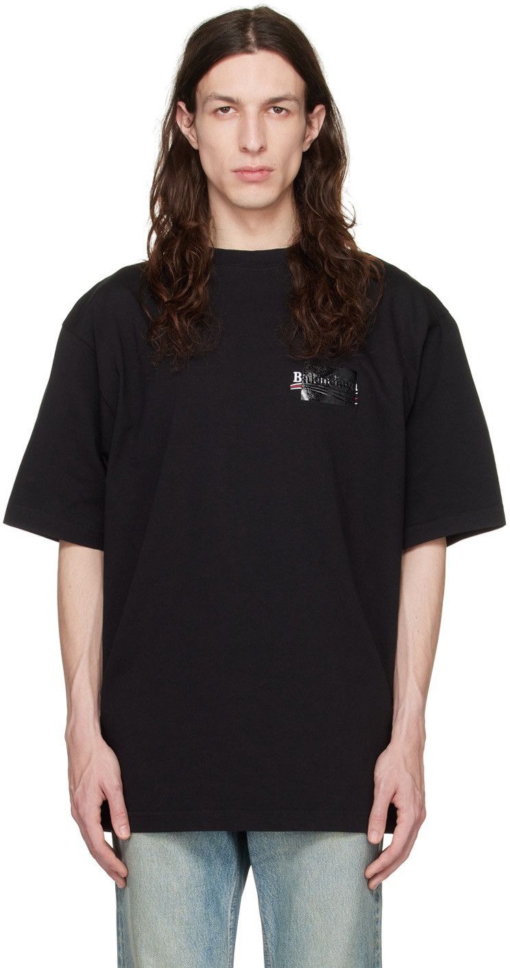 Balenciaga 🔥 BALENCIAGA 🔥 GAFFER T'SHIRT LARGE FIT BLACK WHITE AND RED Size US XXS / EU 40 - 1 Thumbnail
